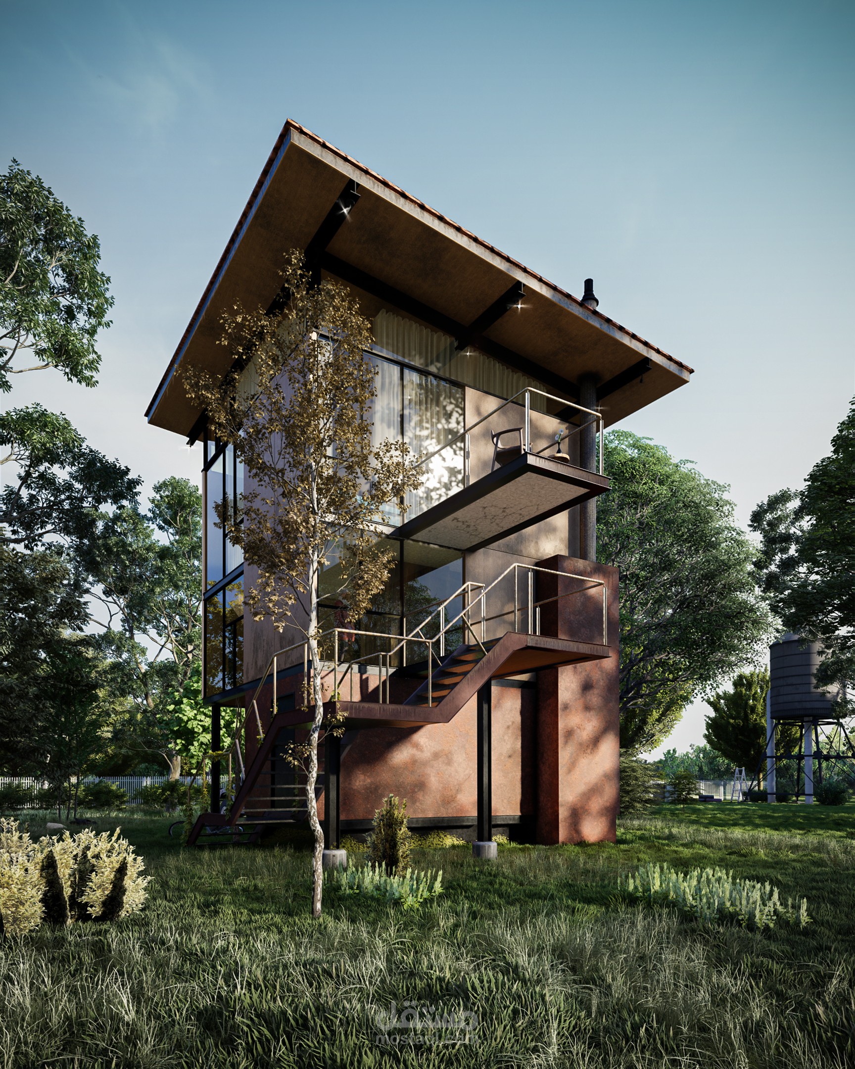 اظهار خارجي - رندر مشروع خارجي وصناعة بيئة خارجية كاملة