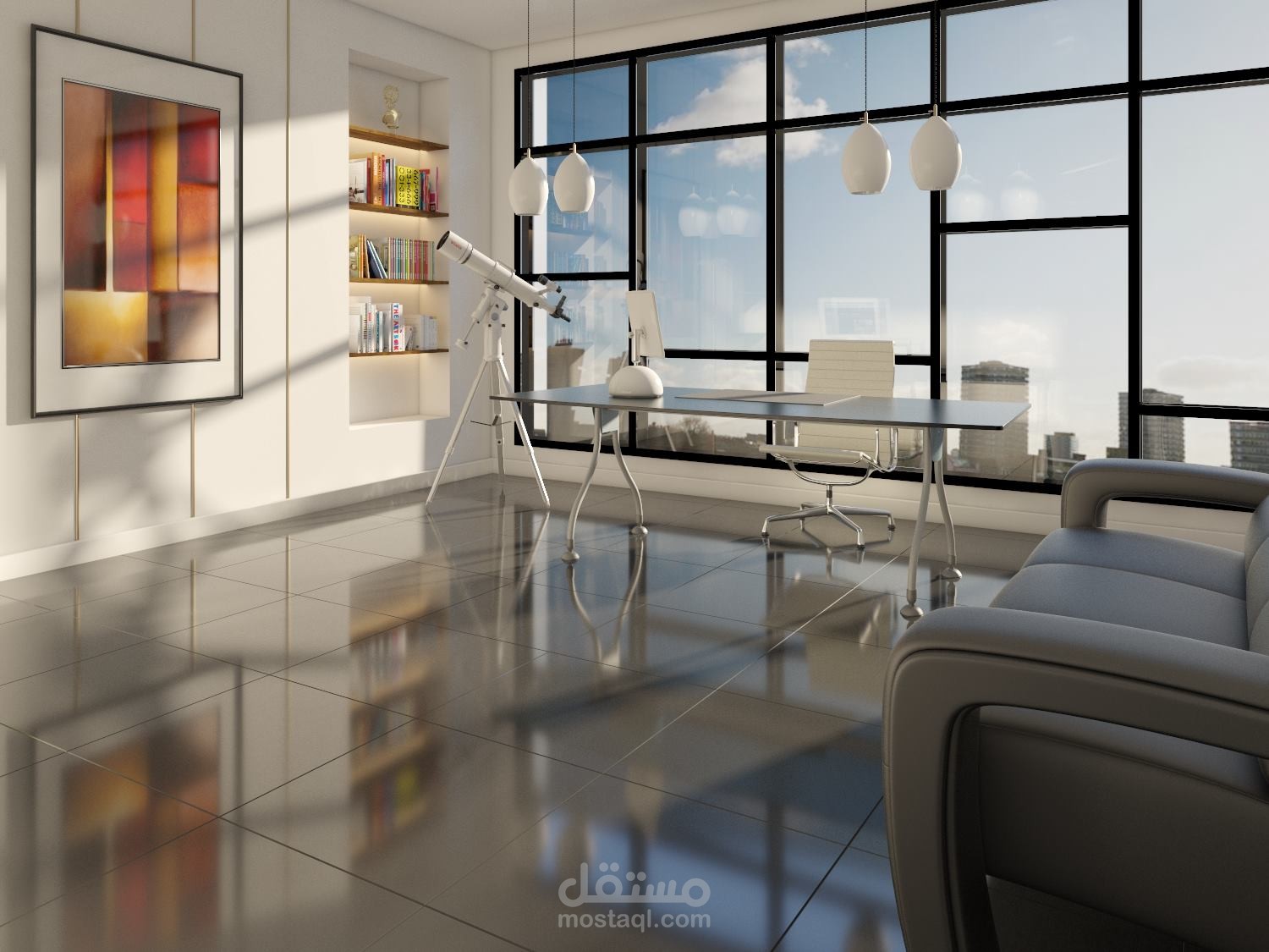 تصميم داخلي لمكتب اداري