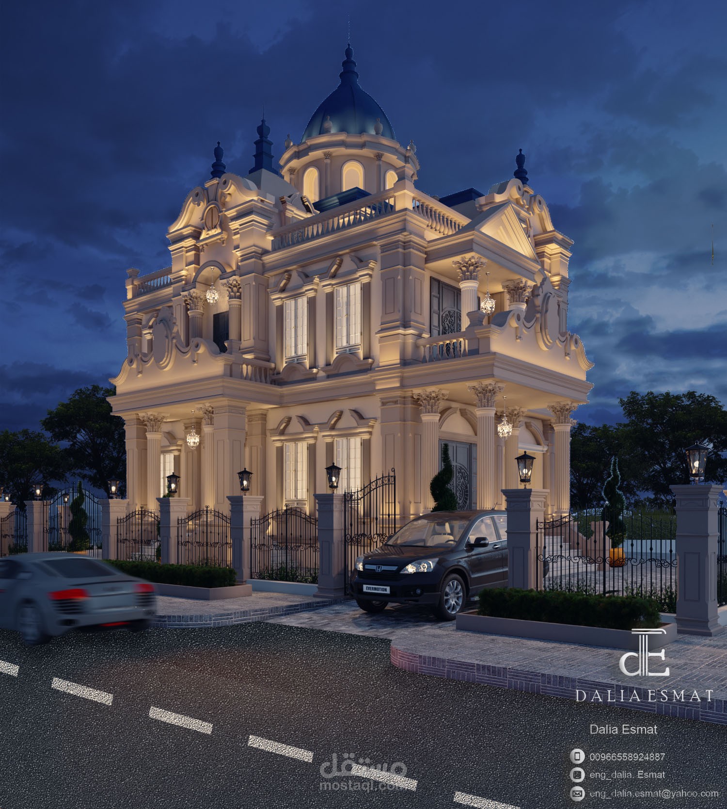 تصميم واجهه خارجيه كلاسيك