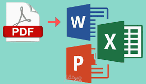 التحويل من pdf الى وورد و اكسل وبروبوينت