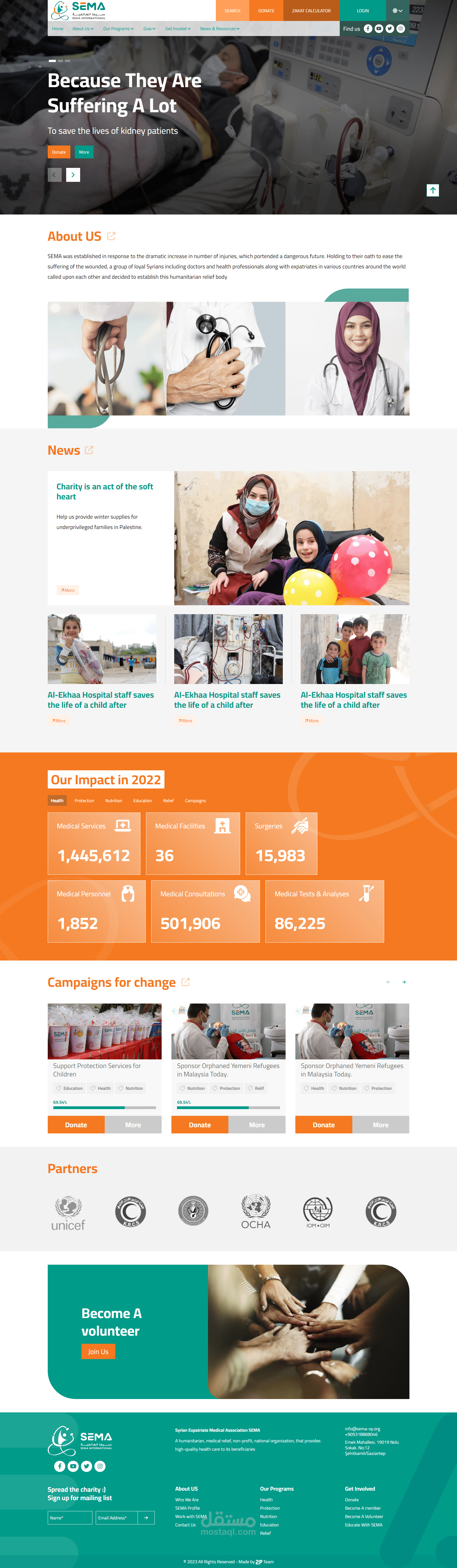 Fundraising website (WordPress)