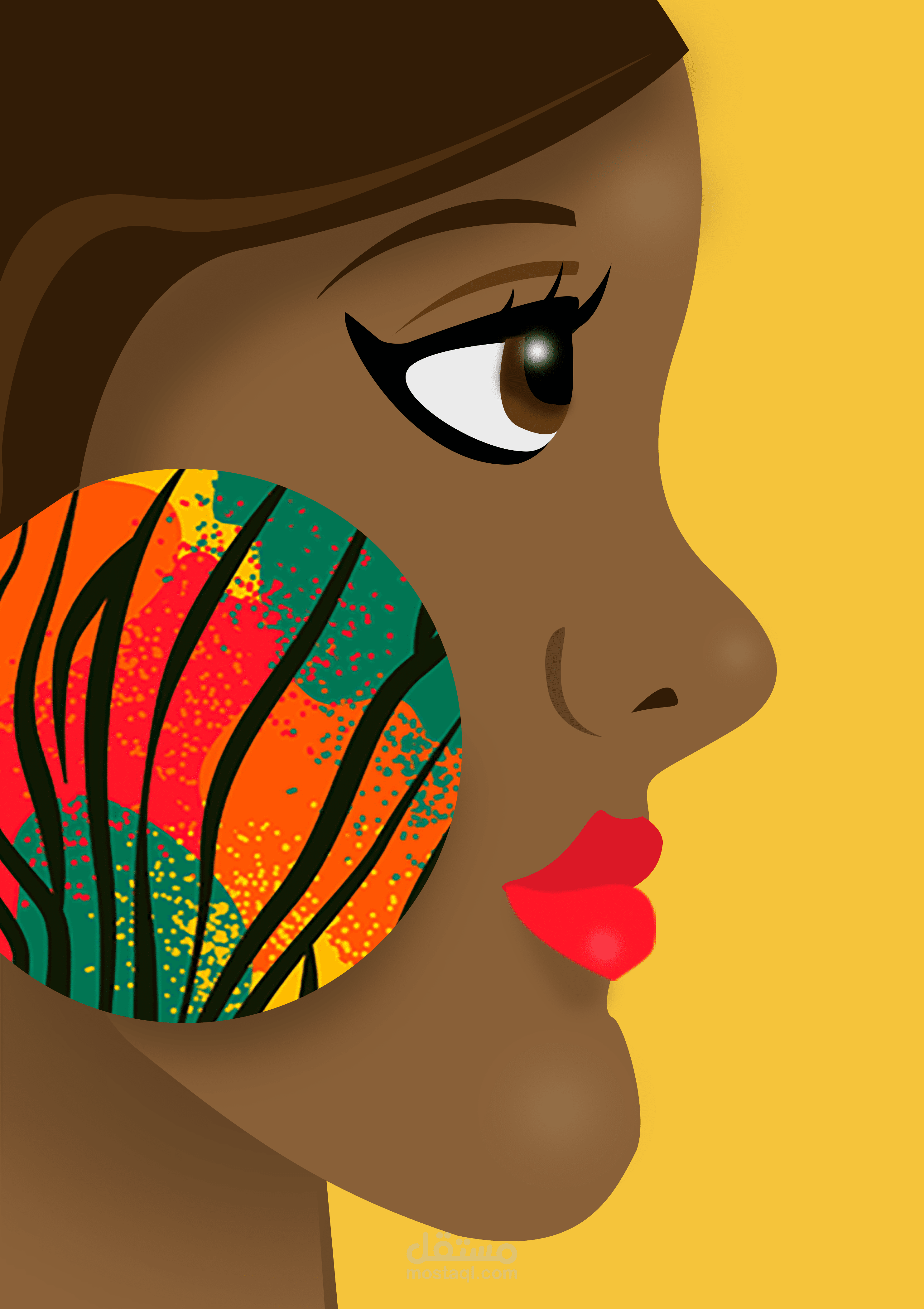 رسم (فتاة أفريقية)