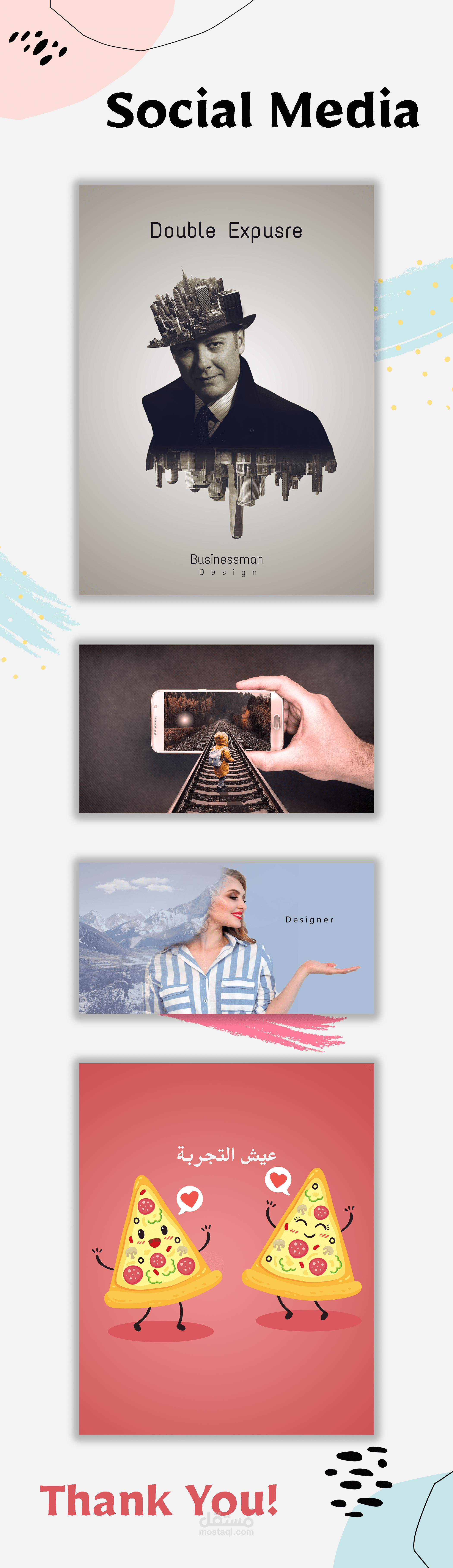 مجموعة تصاميم خاصة لمواقع التواصل الاجتماعي (سوشيال ميديا)