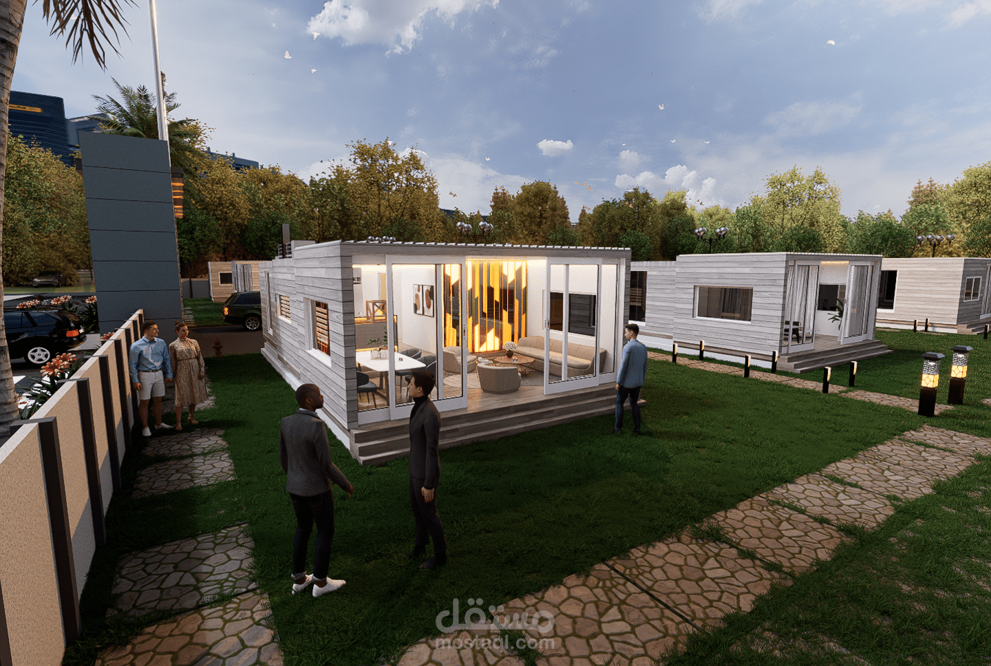 Transportable Houses made for a company Sparkhomes