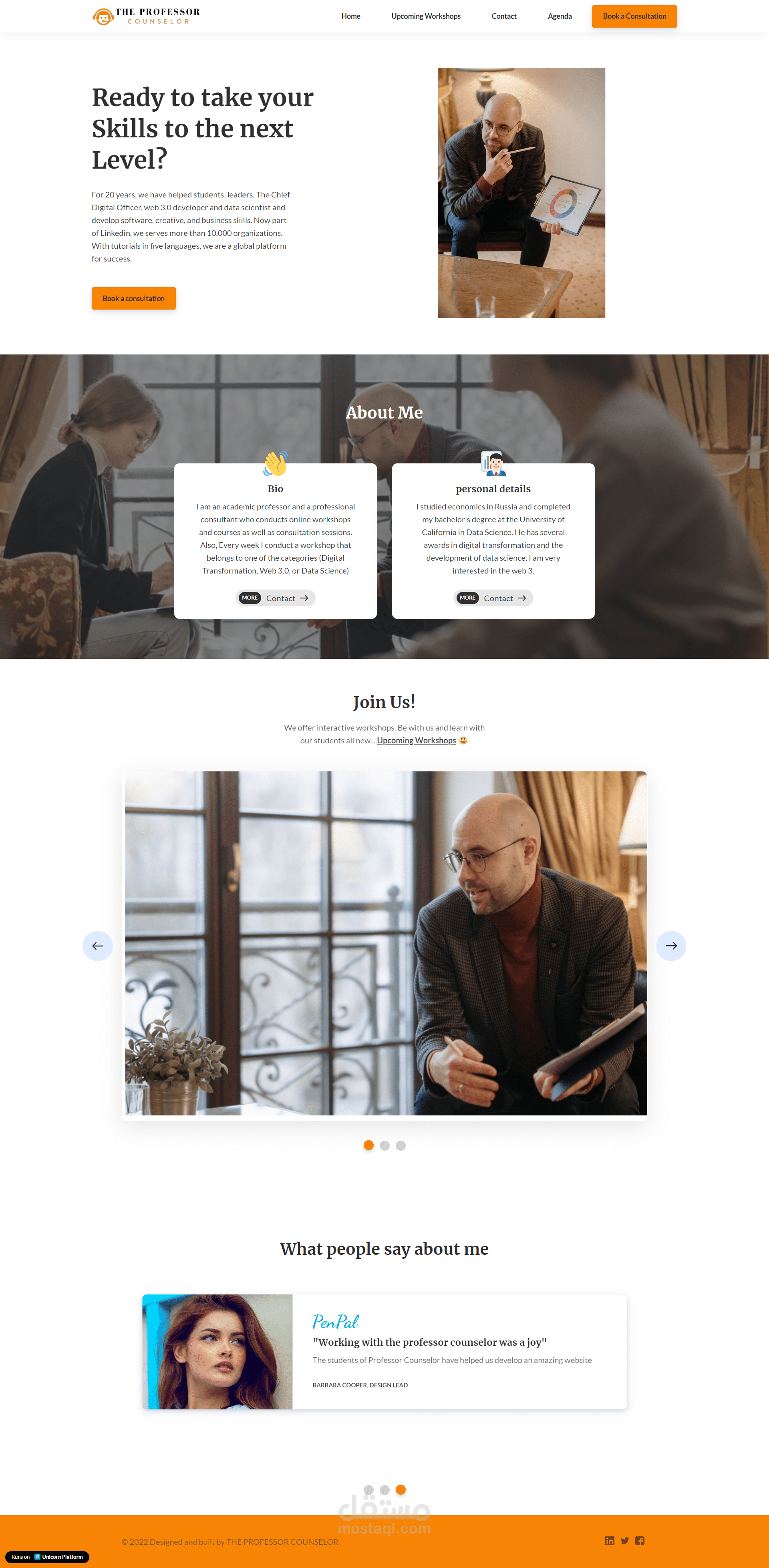 landing page