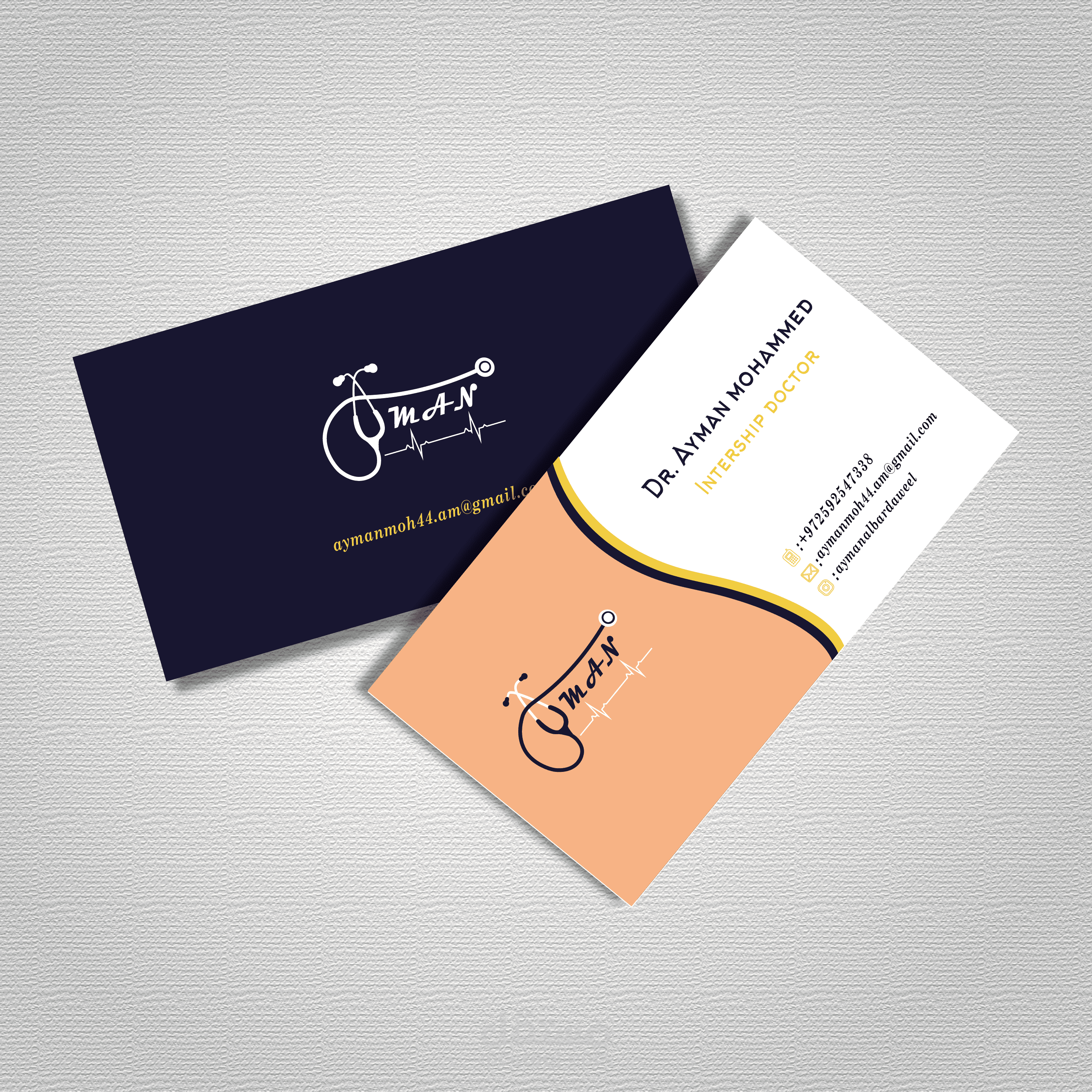 تصميم بطاقة عمل