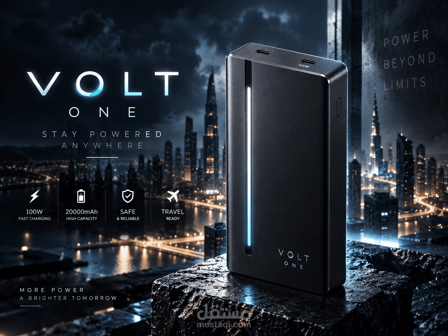إعلان منتج تقني بالذكاء الاصطناعي | VOLT ONE