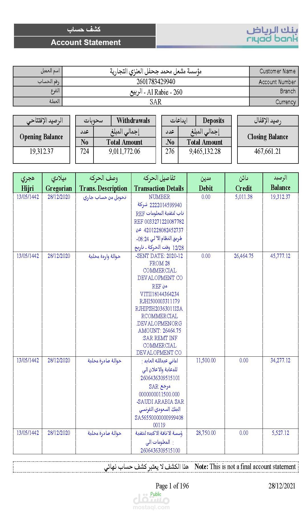 تحويل 3 ملفات من Pdf الى Excel مع مراعاة اللغة العربية
