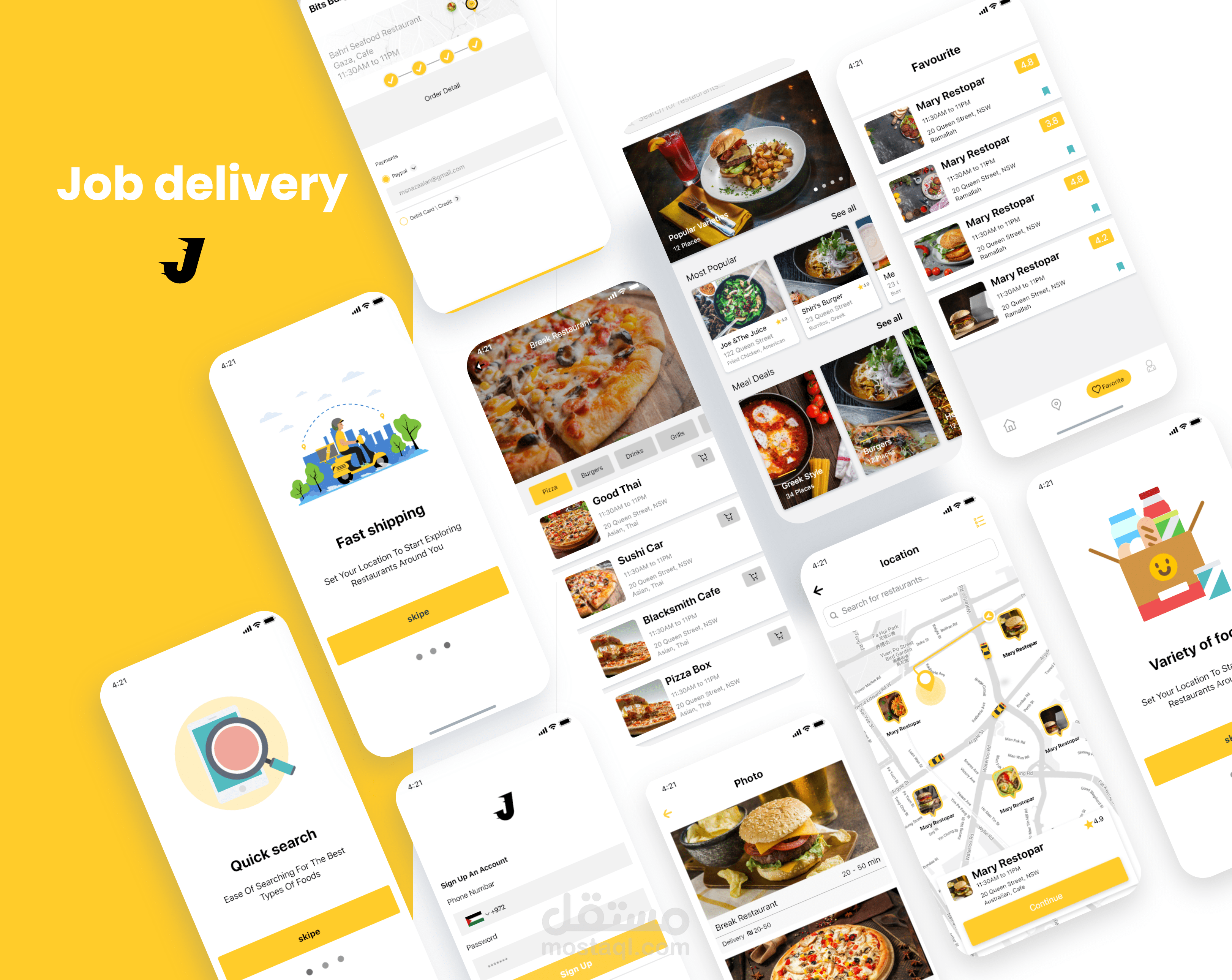 (Food App (Job delivery)