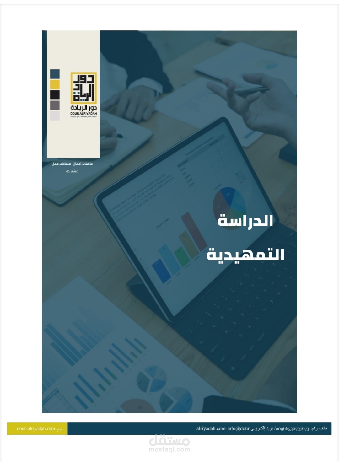 ملف دراسة جدوى مشروع لدور الريادة