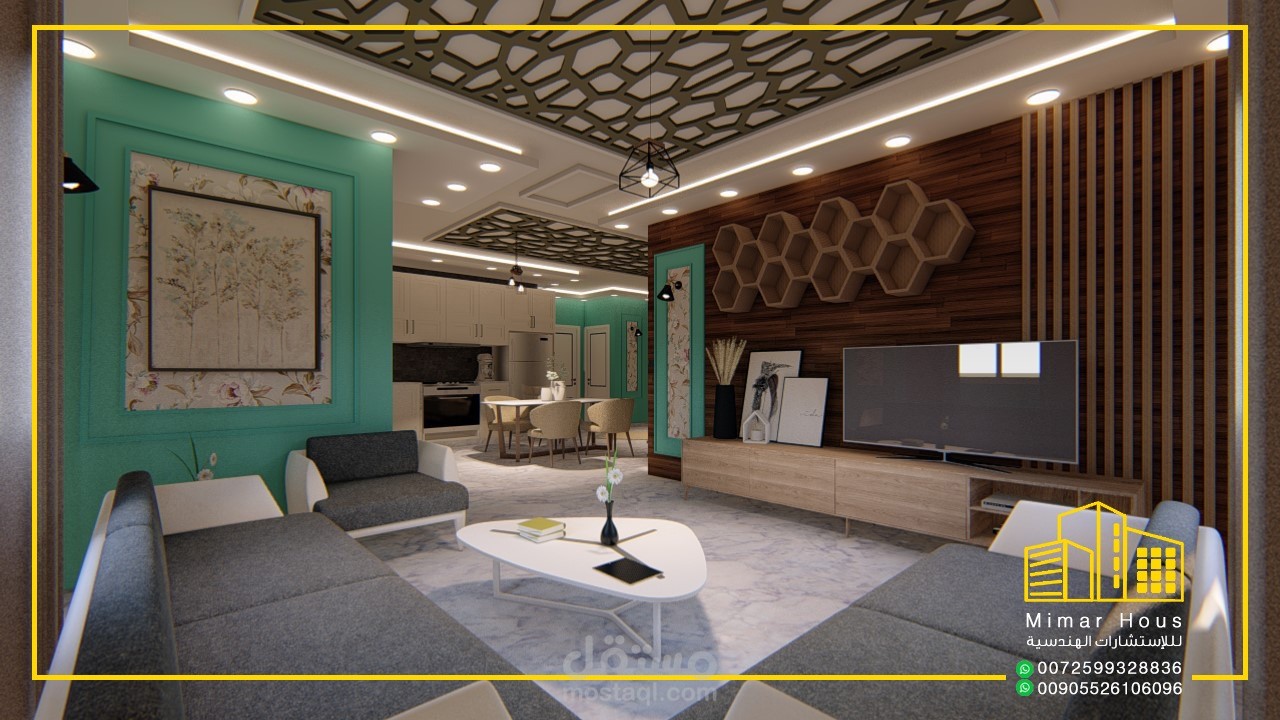 شقة تصميم نيوكلاسيك