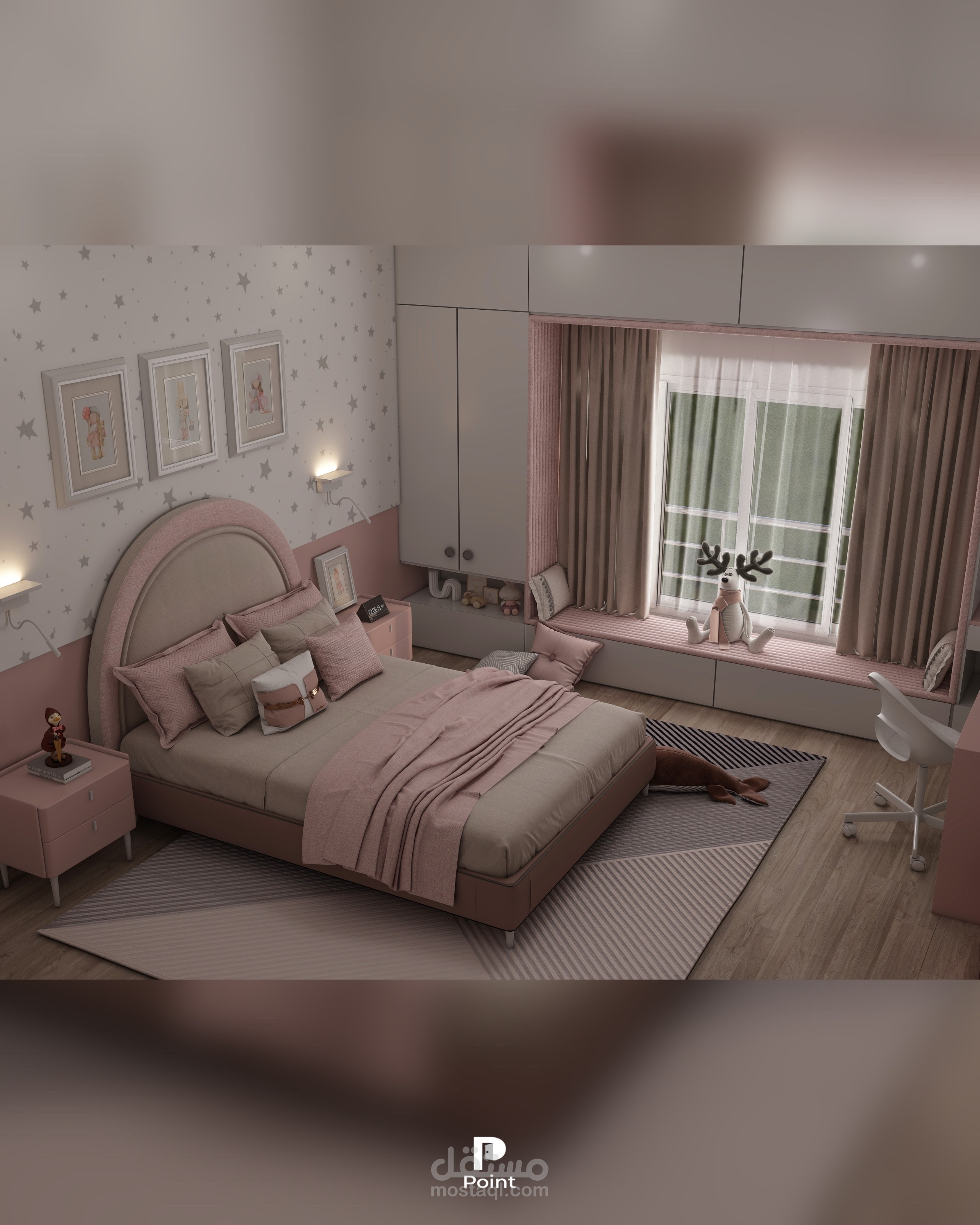 تصميم غرفة نوم بنت