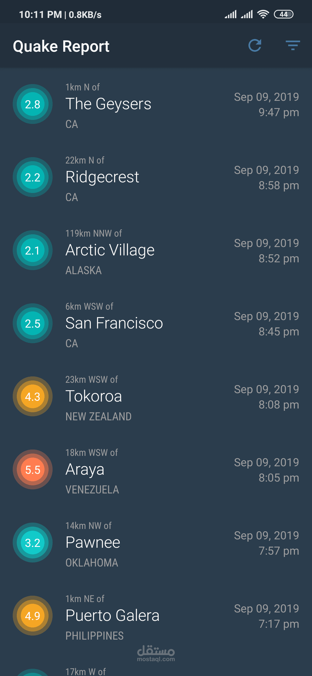 Quake Report