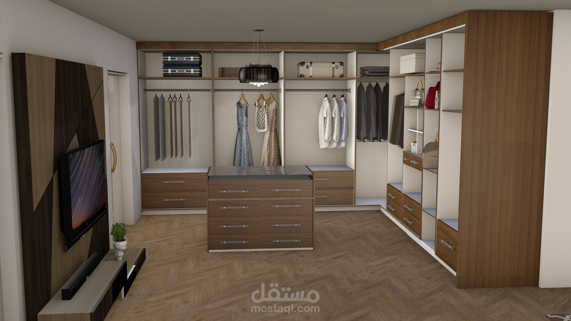 تصميم قاعة الملابس