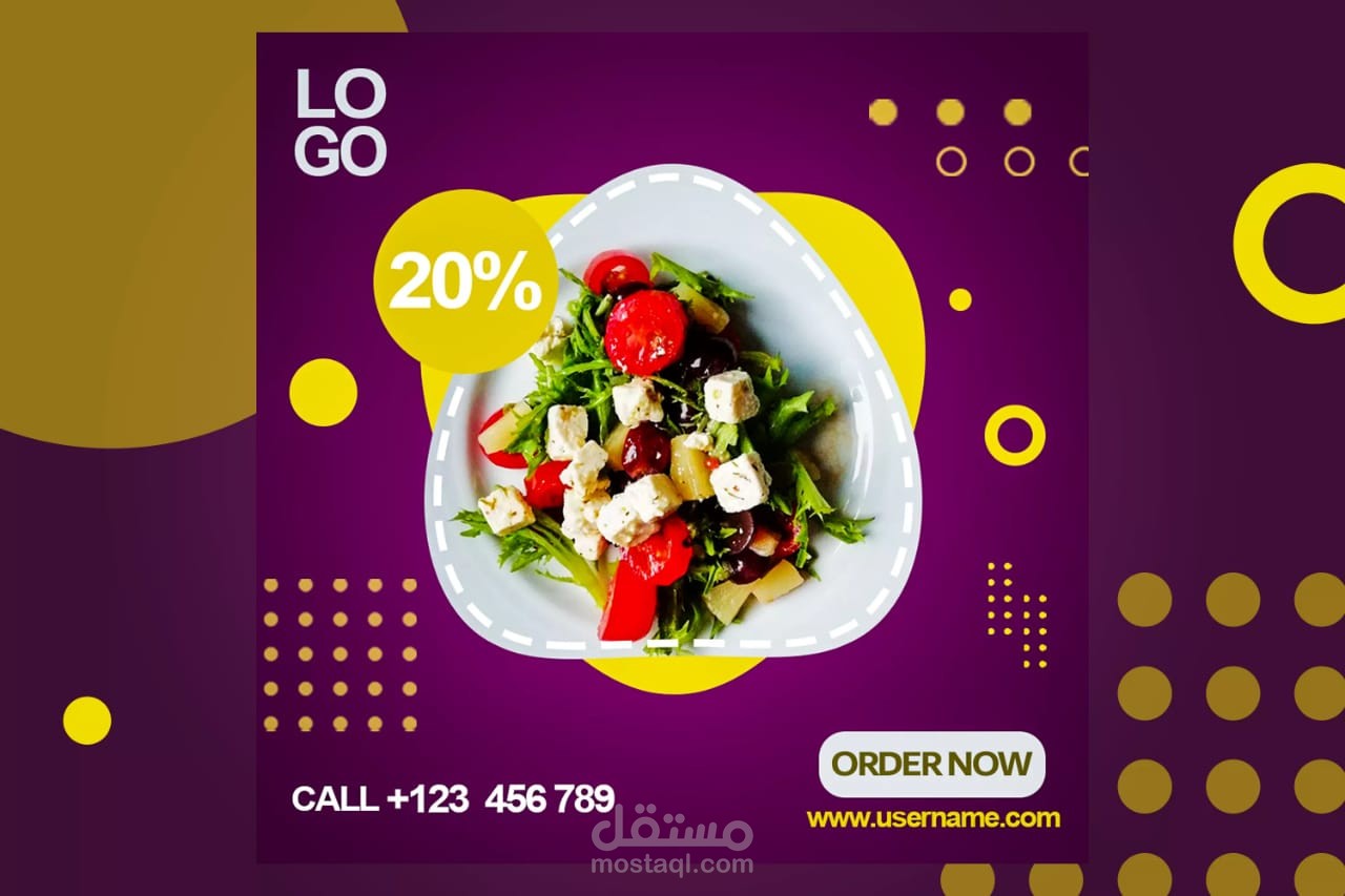 new design social media post food