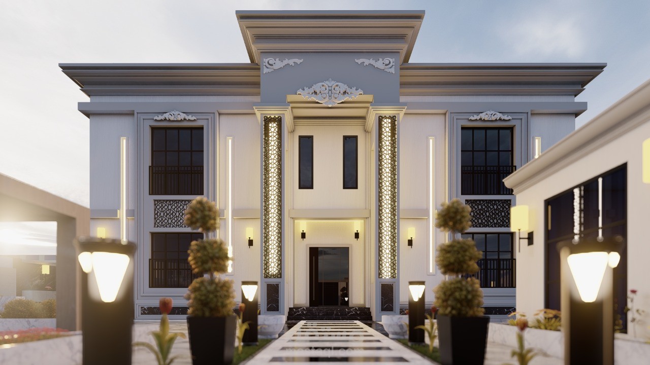 تصميم فيلا نيوكلاسيك  - المملكة العربية السعودية