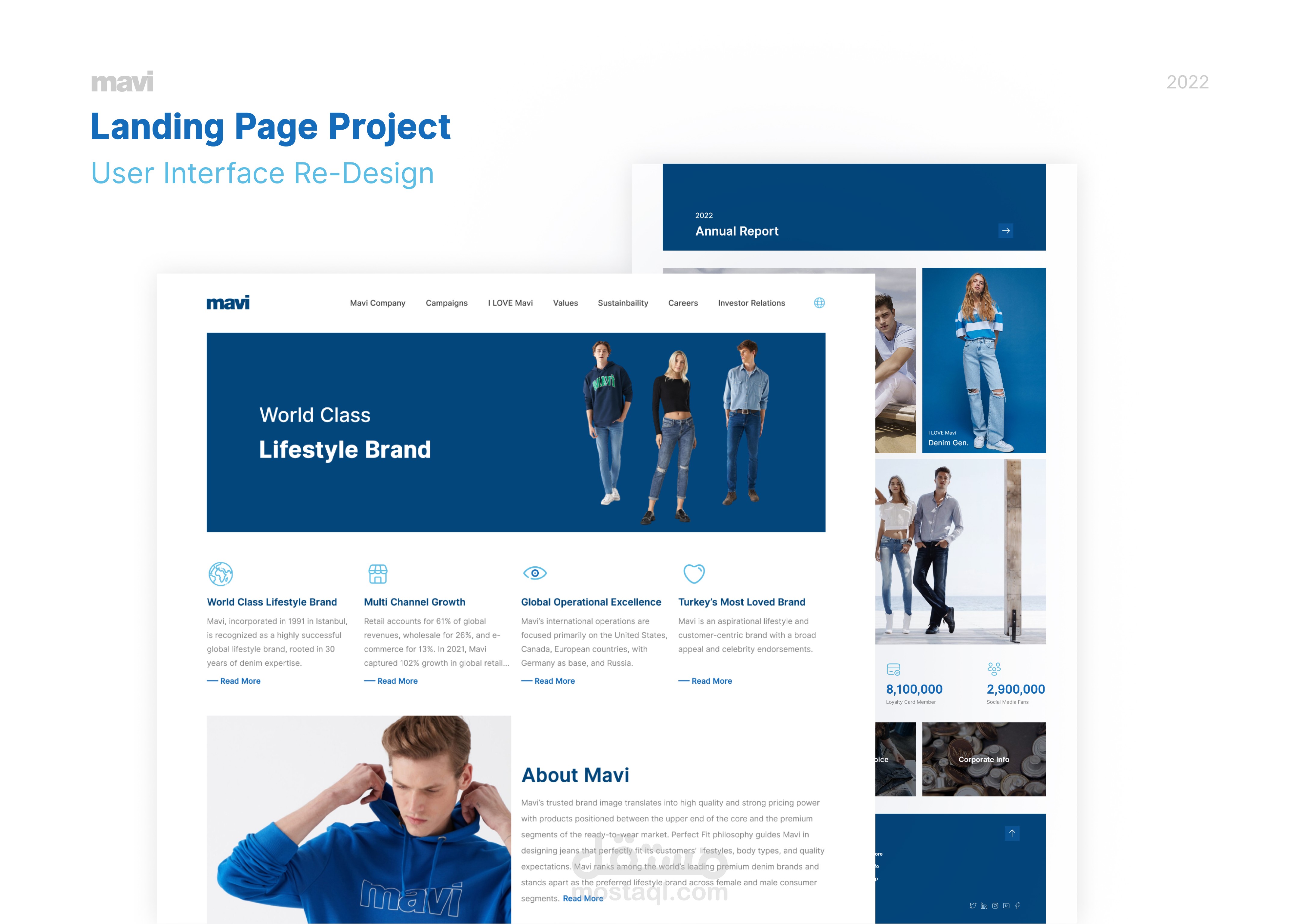 اعادة تصميم صفحة هبوط