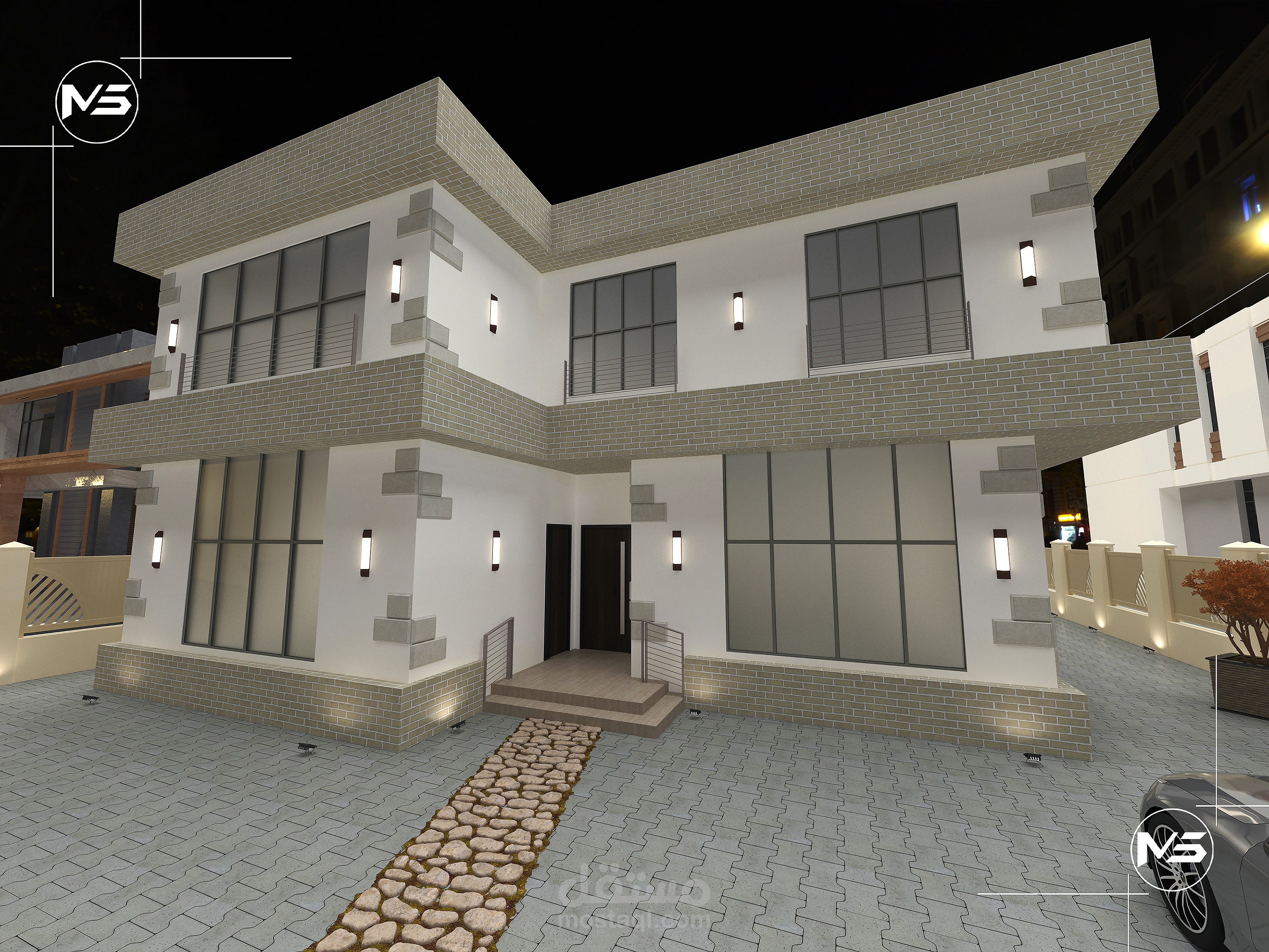 واجهه فيلا سكنية في السعودية