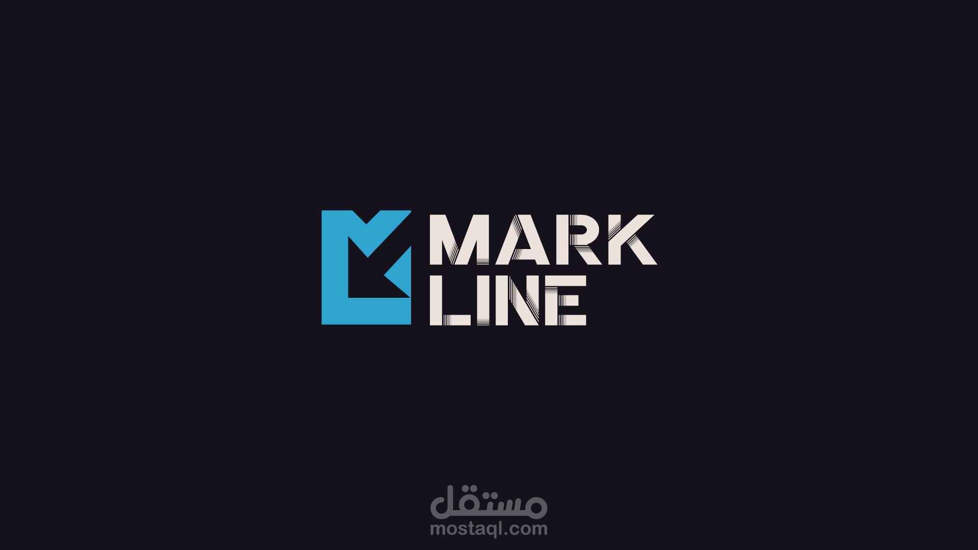 تصميم وتنفيذ شعار احترافي لشركة Mark Line – خدمات أعمال