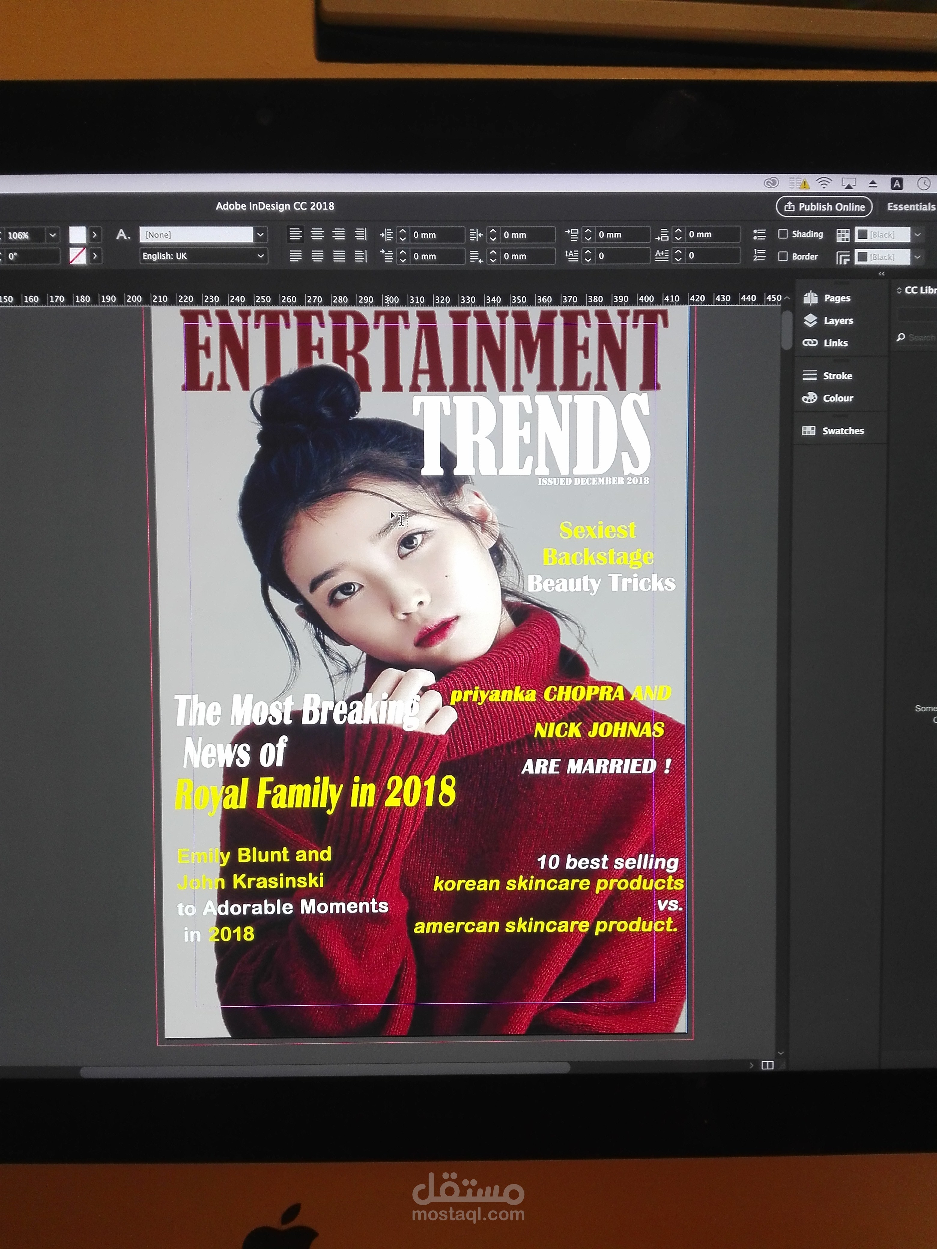 Entertainment trends Magazine cover
