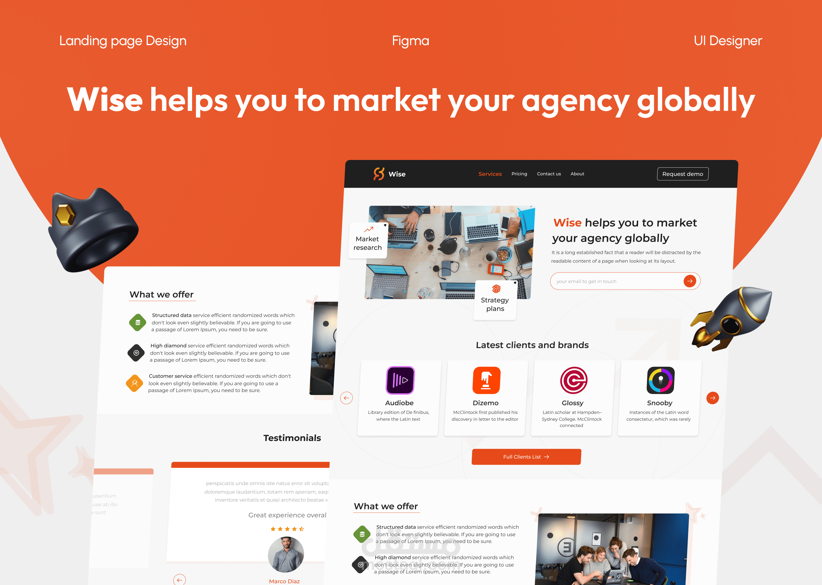 Marketing Agency Landing Page | تصميم صفحة هبوط