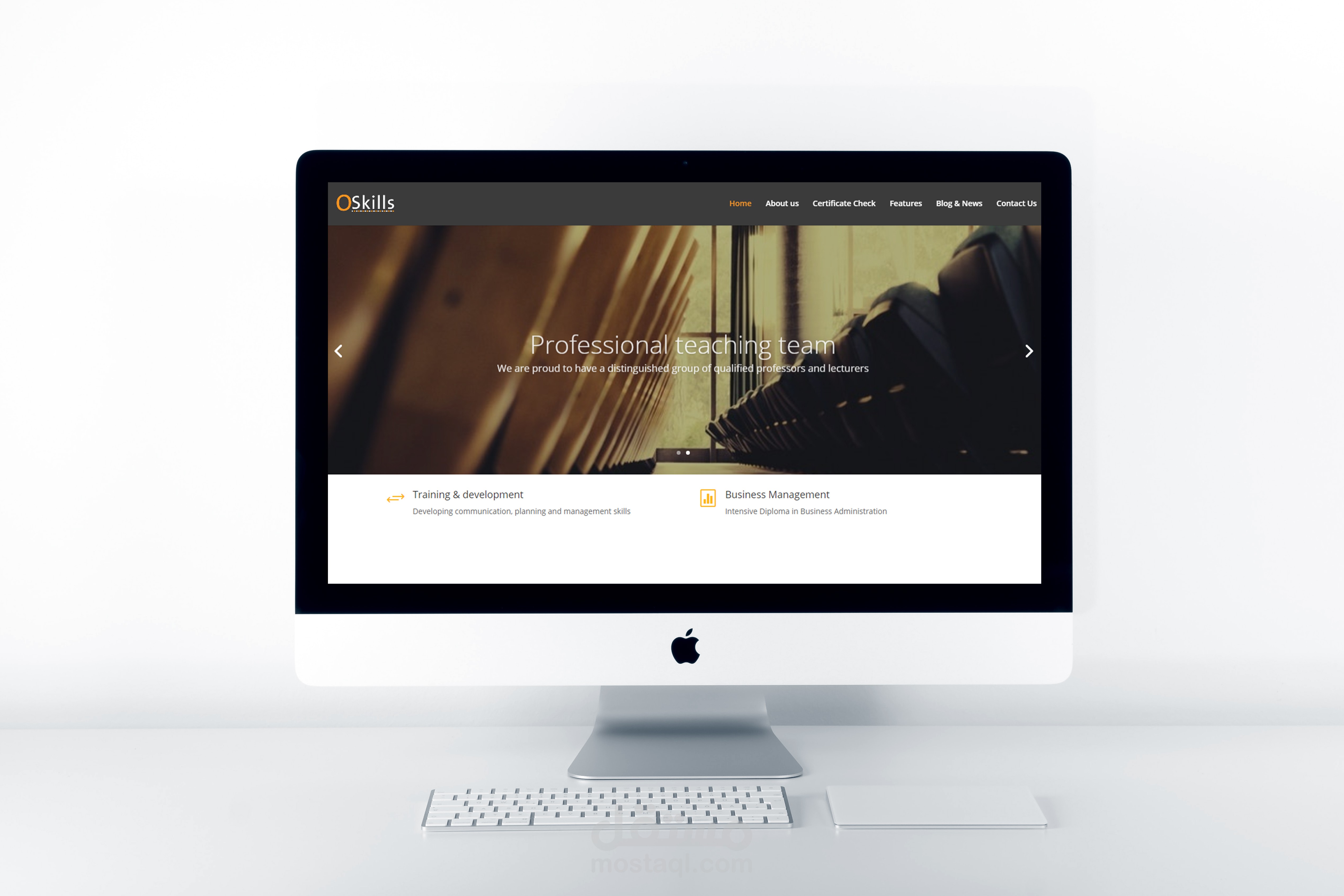 موقع ويب لمؤسسة تعليمية