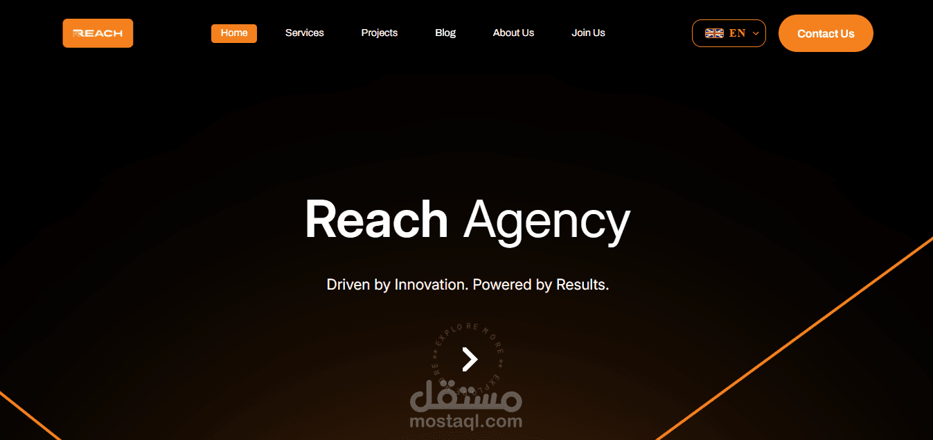 موقع تعريفي لشركه تسويق