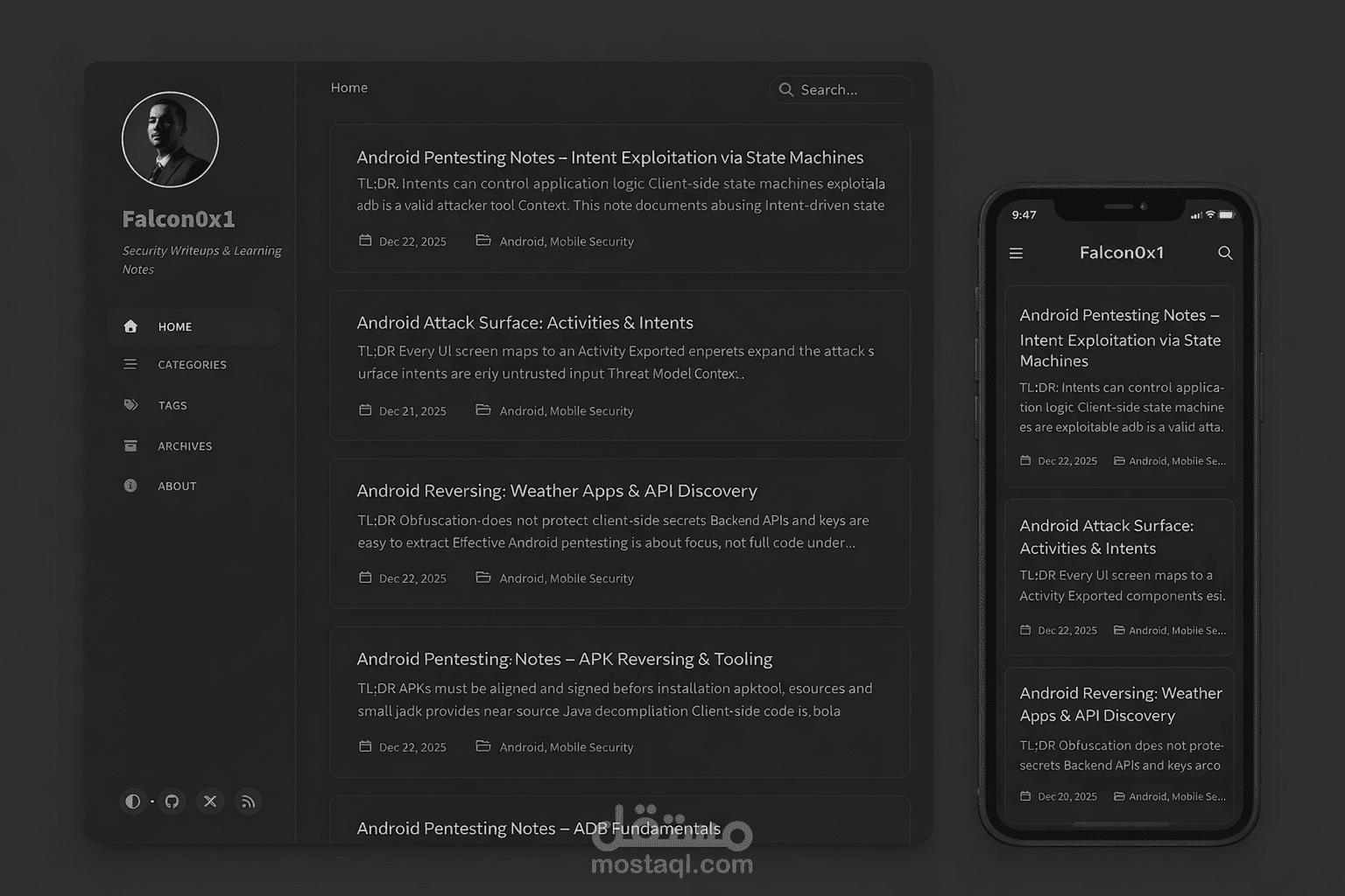 مدونة تقنية متخصصة في أمن التطبيقات والويب