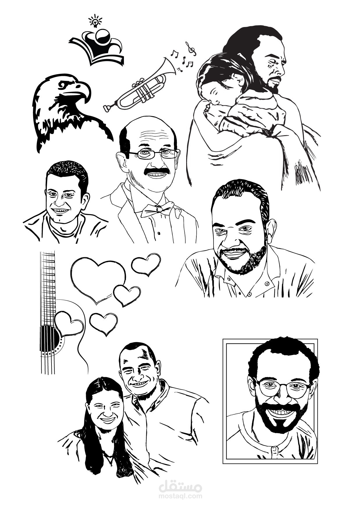 رسم بالفوتوشوب واليستريتور