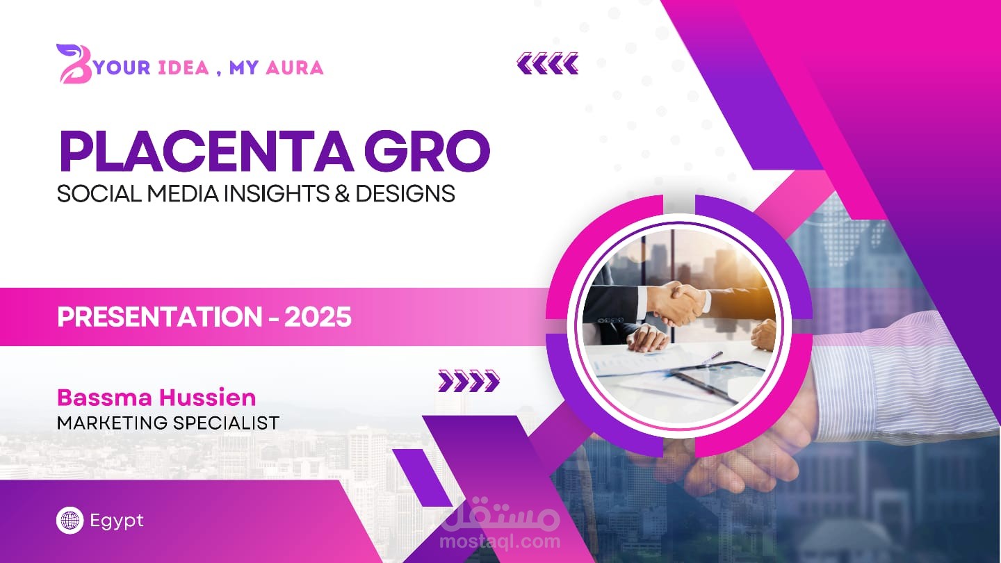 إدارة كاملة لمنصات التواصل الاجتماعي وتحليل البيانات لشركة (Placentagro) لعام 2025.