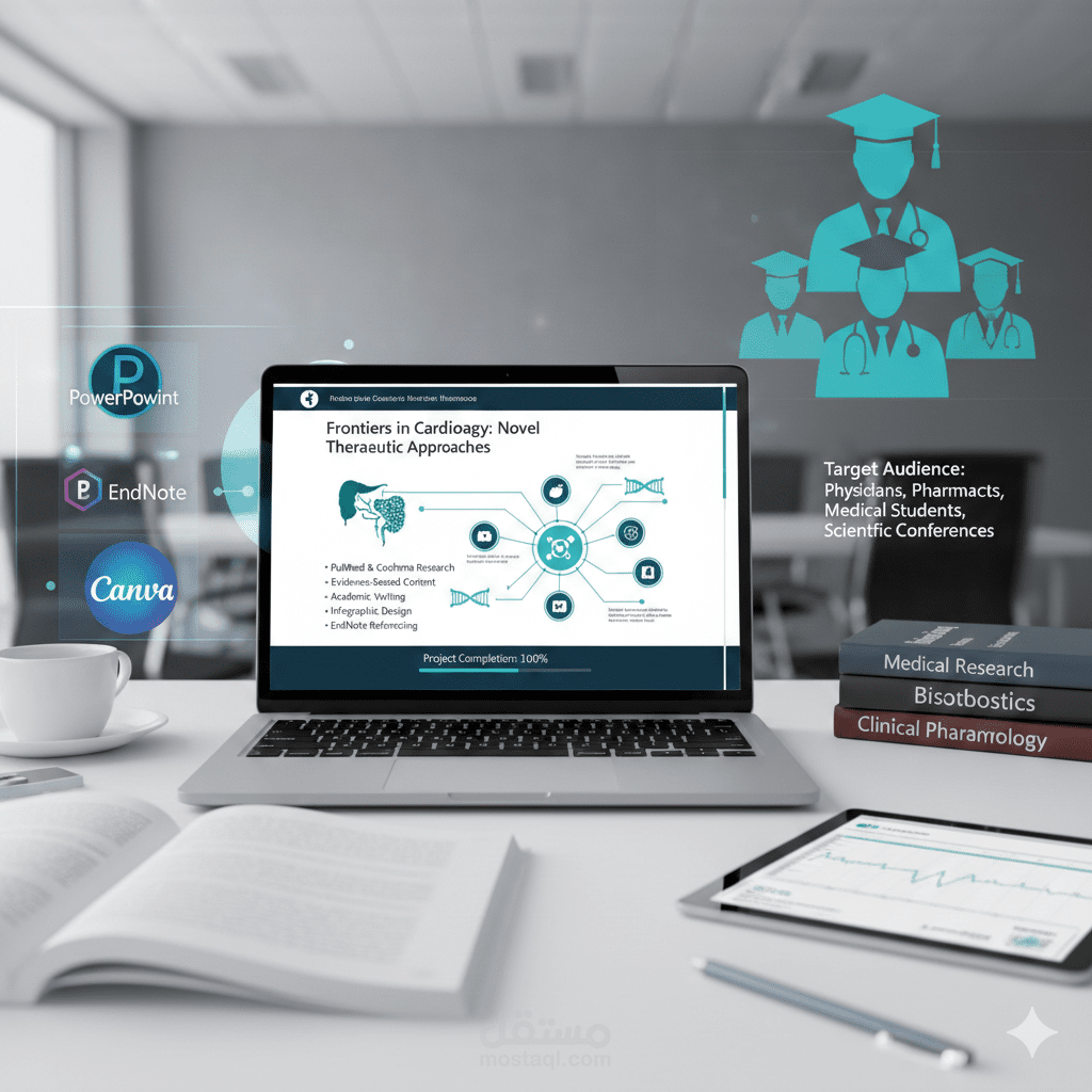 تصميم عرض تقديمي طبي احترافي قائم على الأدلة (Evidence-Based Medical Presentation)