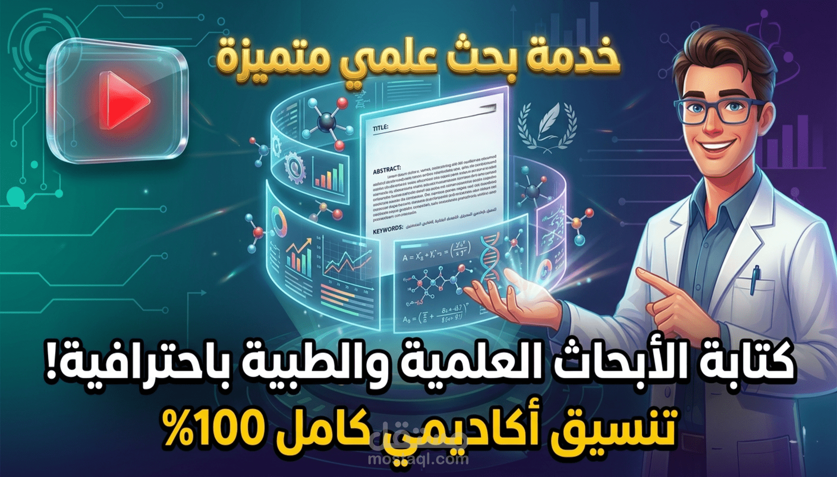 كتابة الأبحاث العلمية والطبية باحترافية وتنسيق أكاديمي كامل