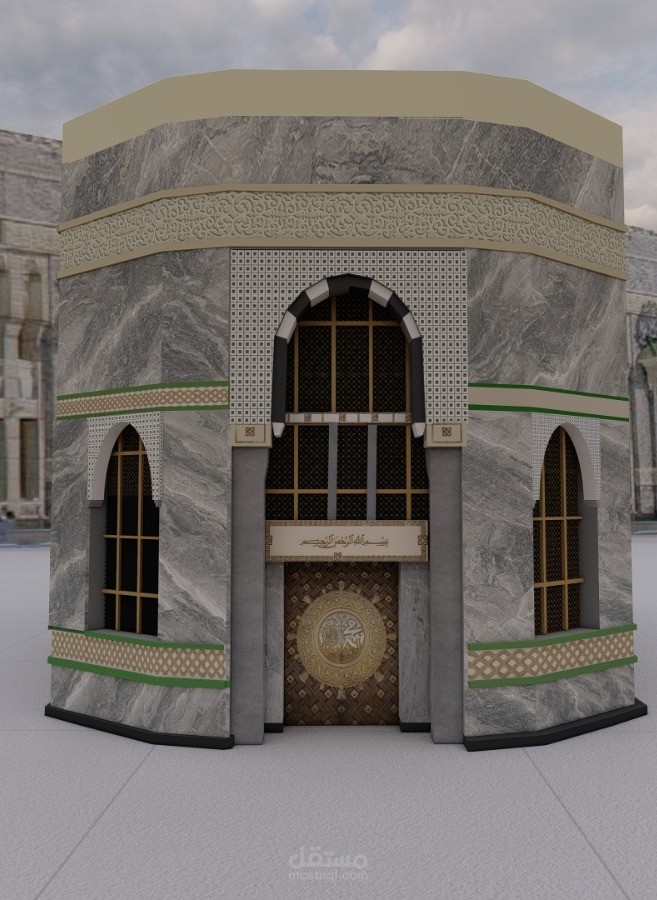 تصميم  3D سلم كهربائي الحرم المكي