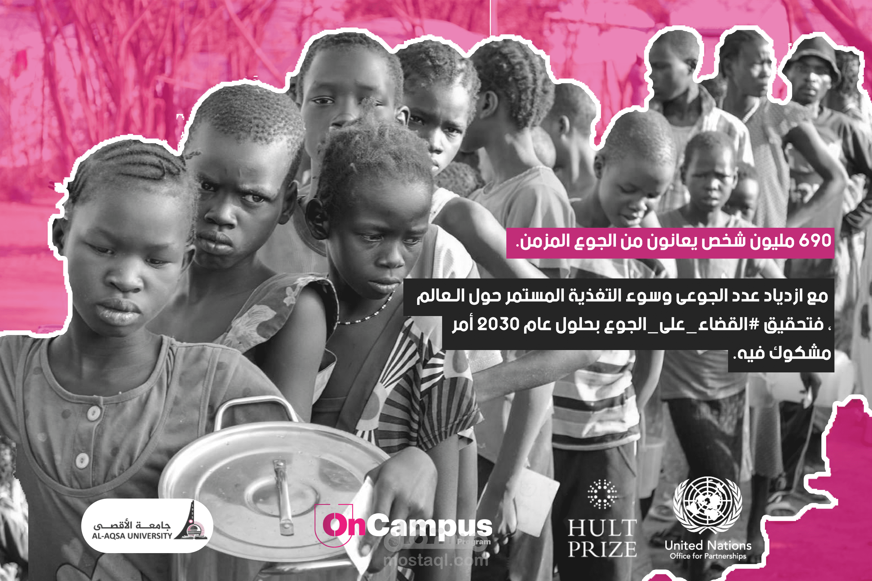 تصميم جديد عن نسبة العجز الغذائي بالعالم