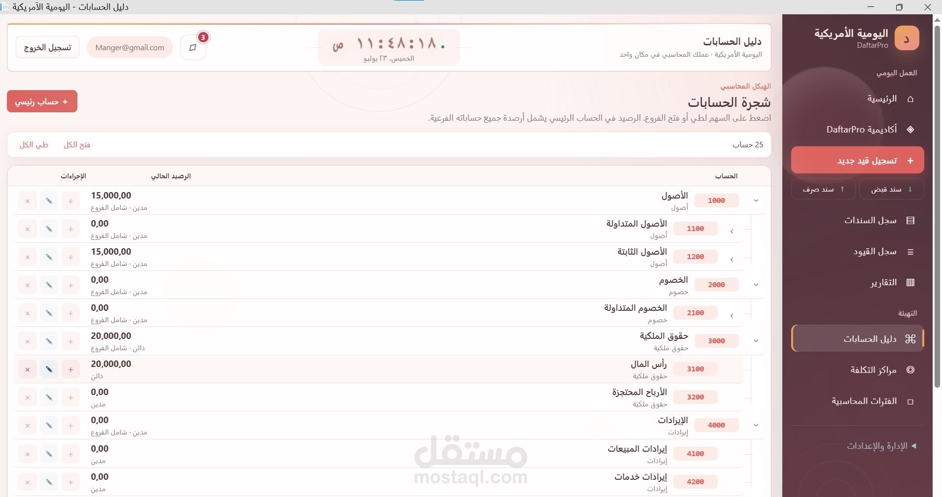 نظام محاسبي وإداري متكامل DaftarPro باستخدام C# وASP NET Core
