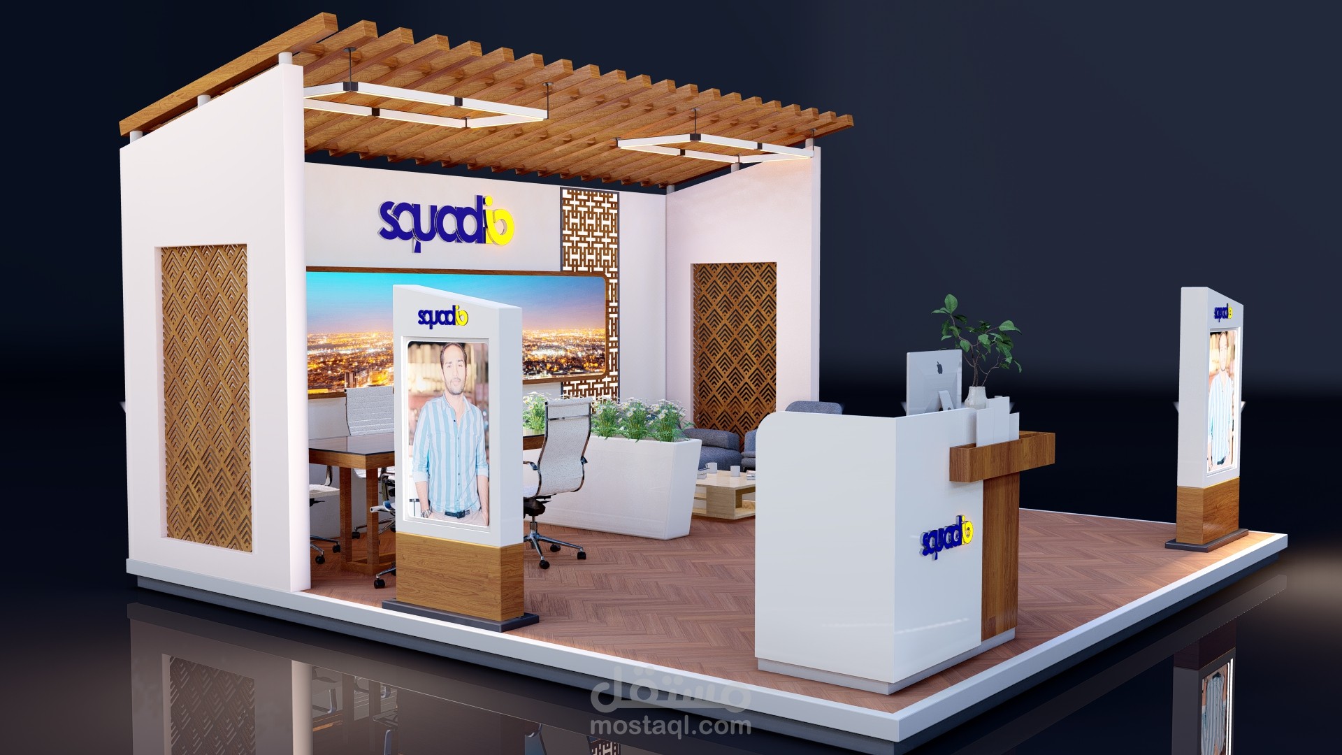 جناح معرض لشركة تسويق