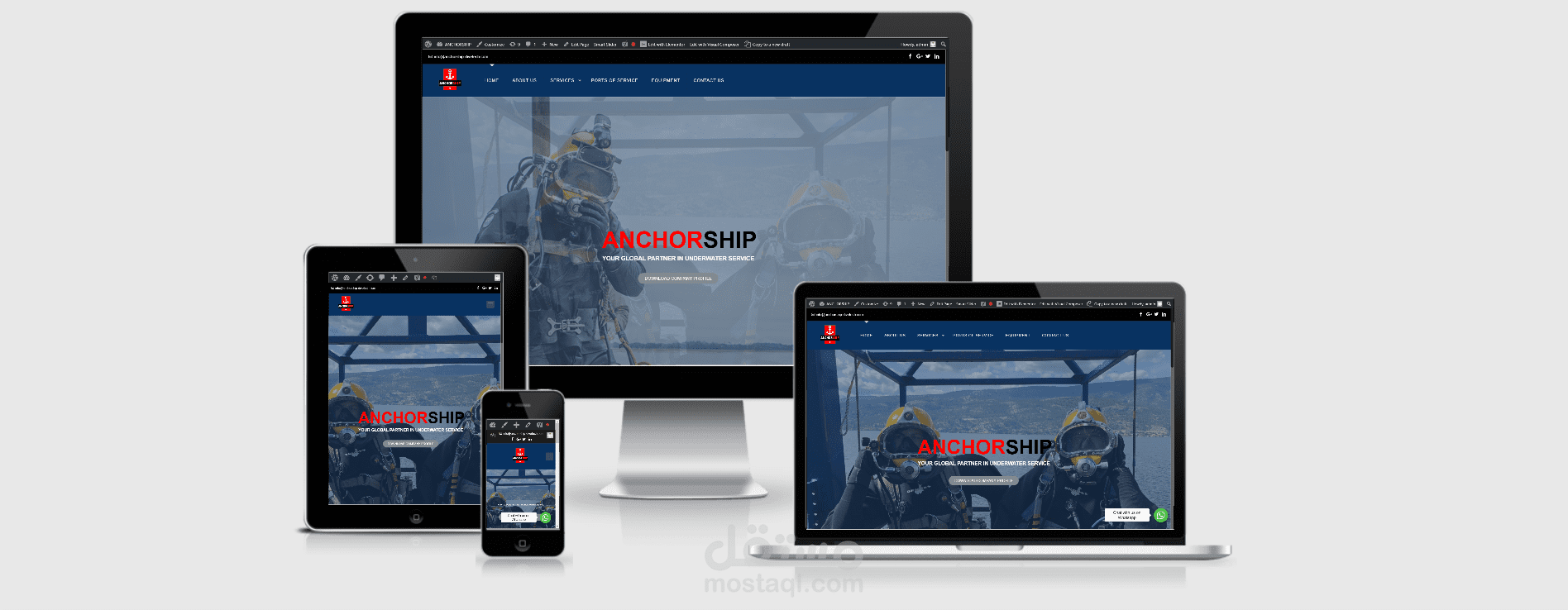 (Wordpress Website (Diving