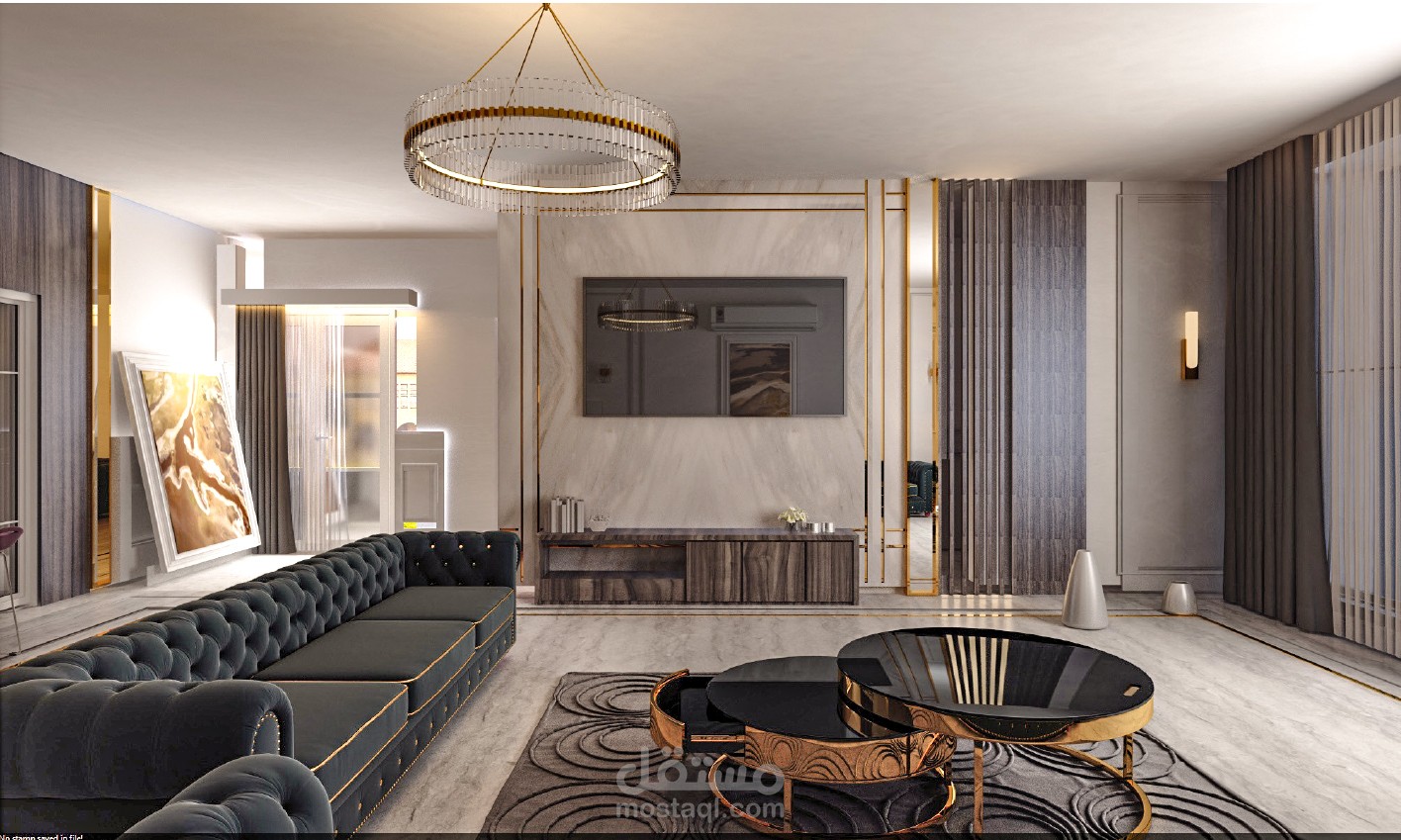 التصمم الداخلى لمنزل ا/عيسى العوديل