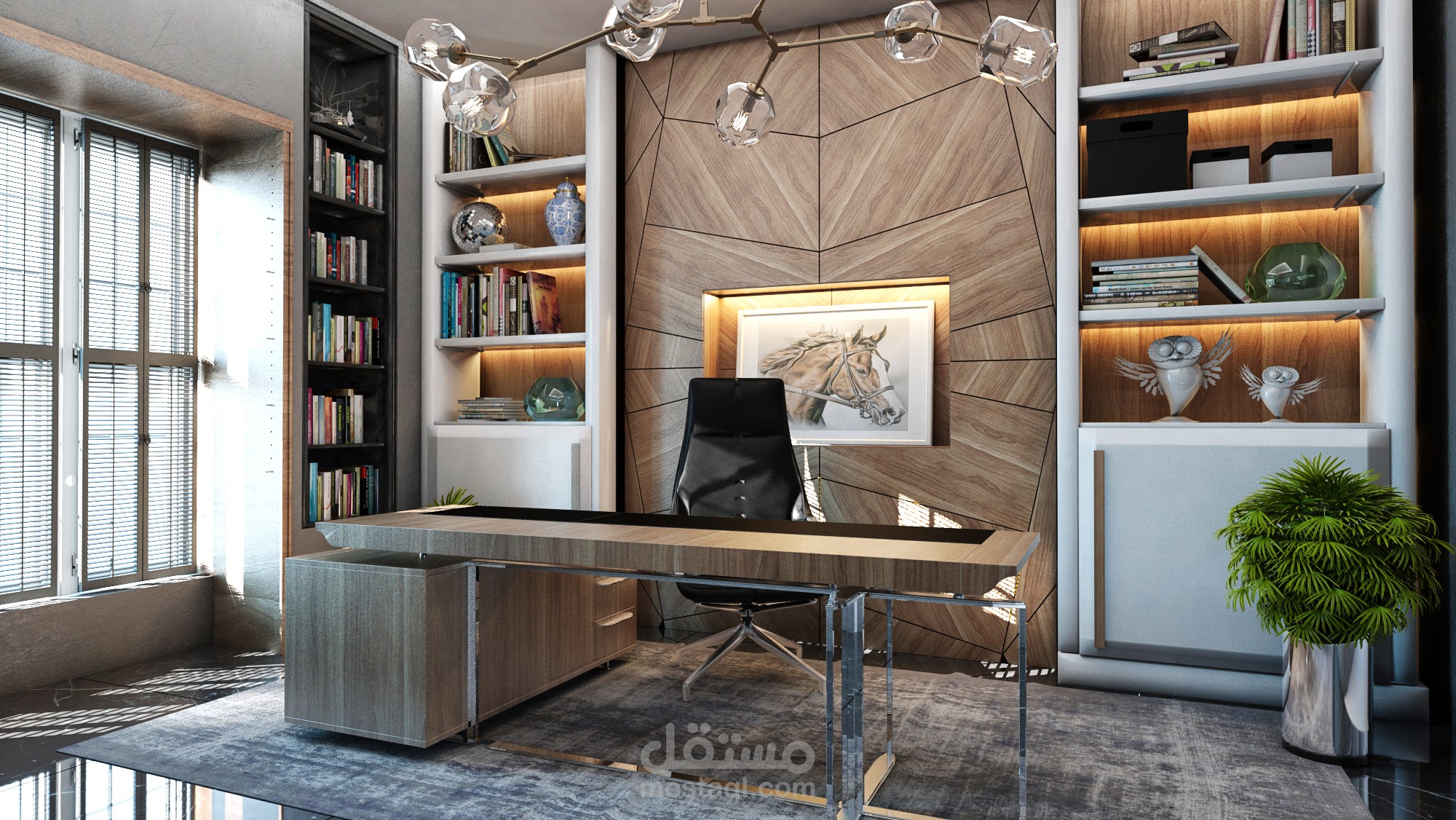 التصمم الداخلى لمكتب د.مروان حيدر