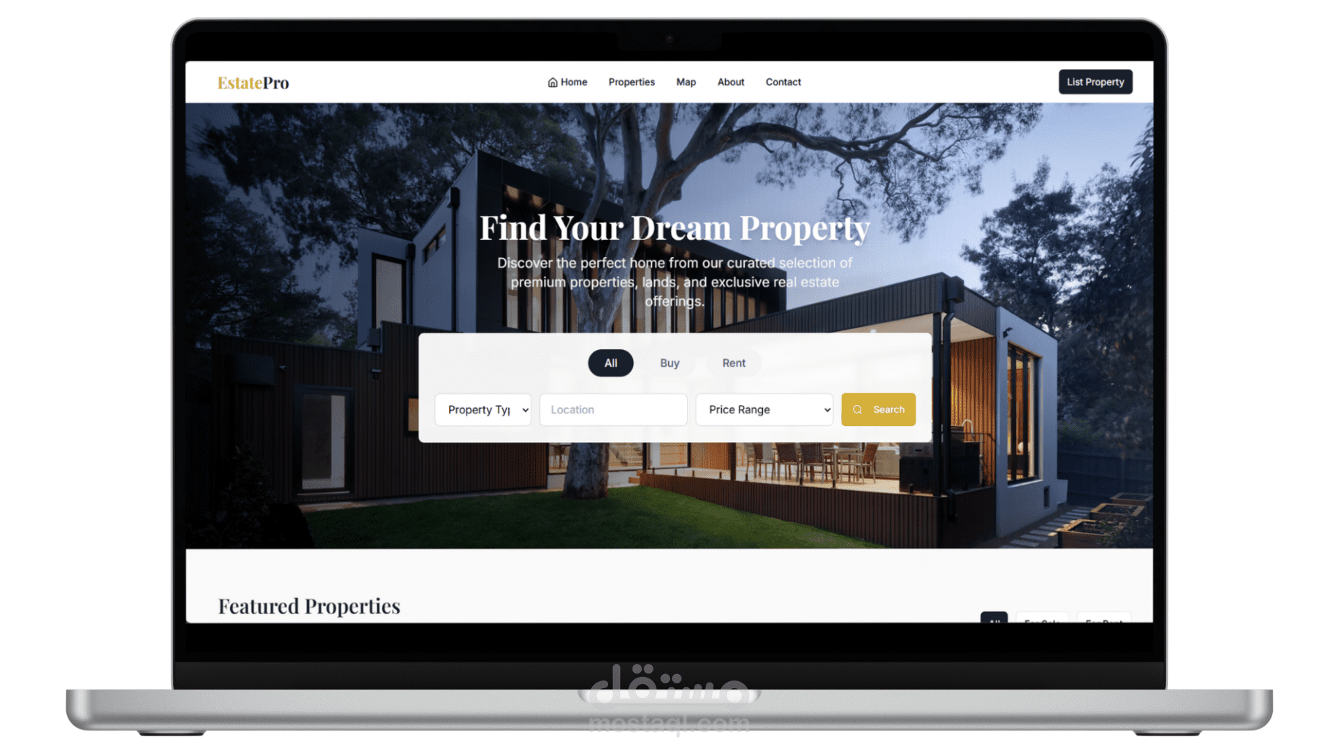 EstatePro - منصة عقارية متكاملة*