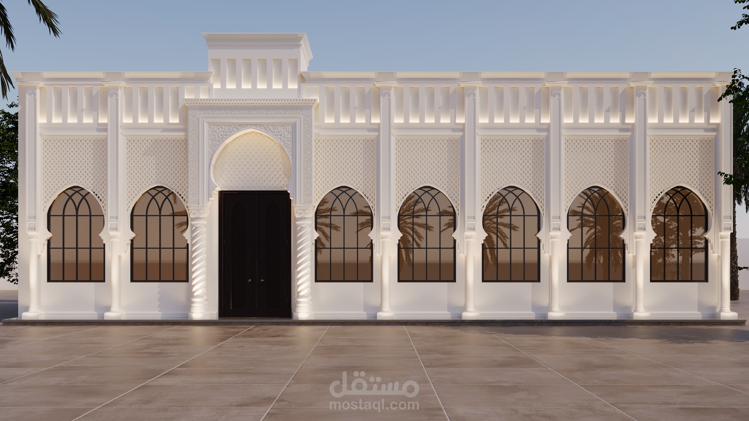 تصميم واجهة مجلس إسلامي