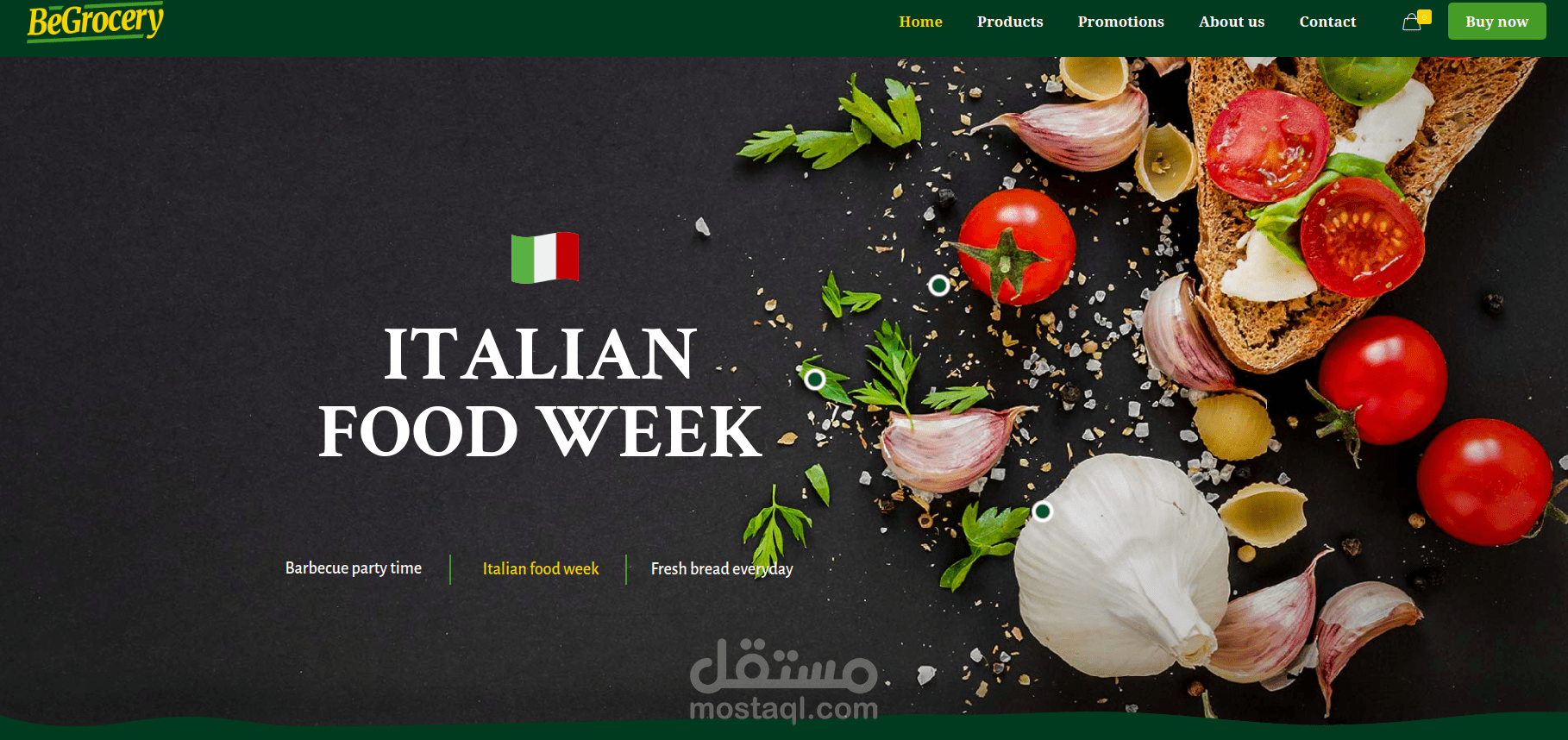 Grocery Store Using Wordpress