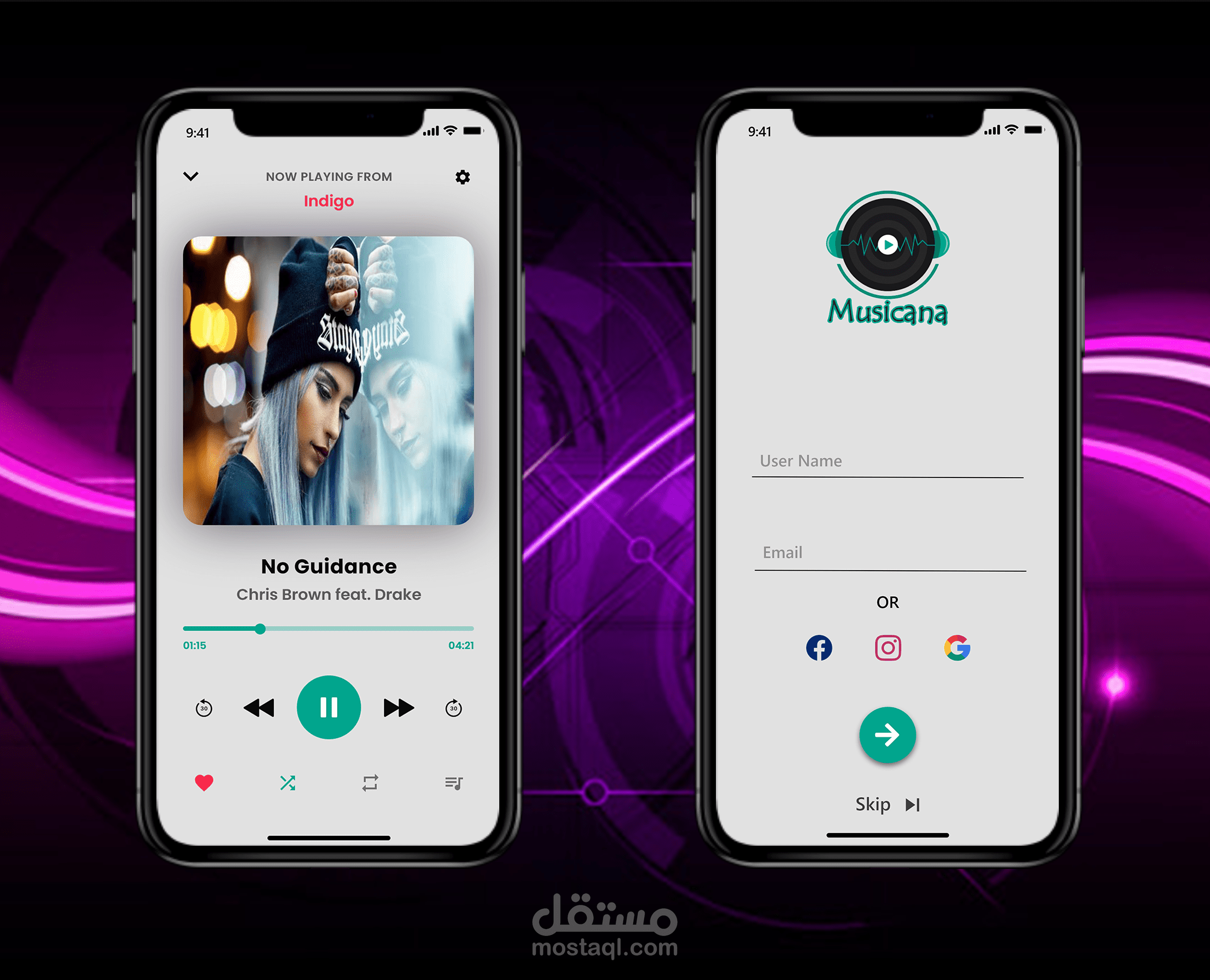 تطبيق موسيقى