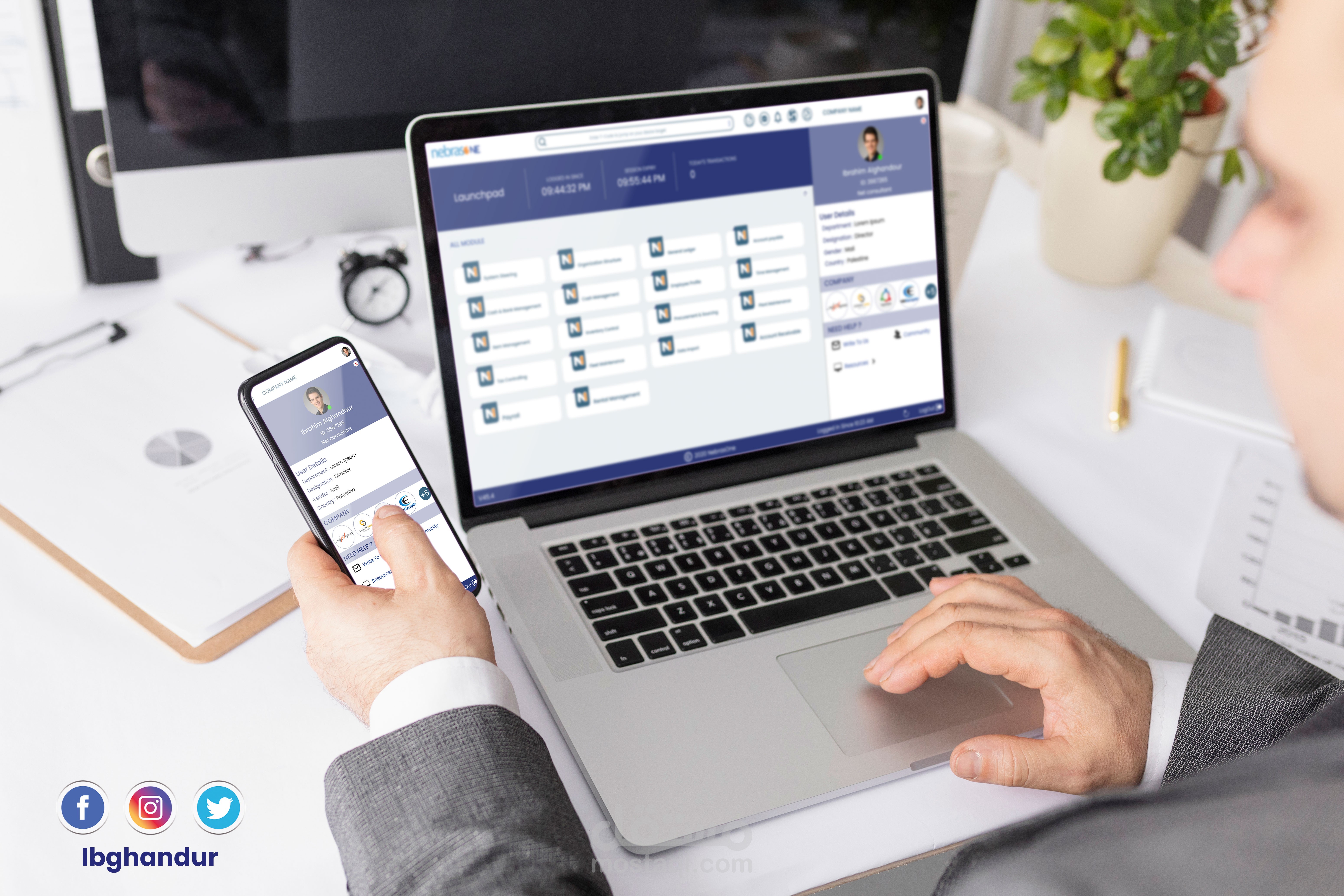 web moudle design for company