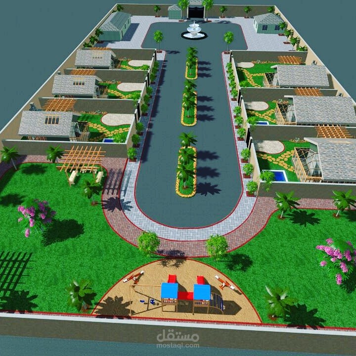لاندسكيب لحدائق ومنتزهات واستراحات