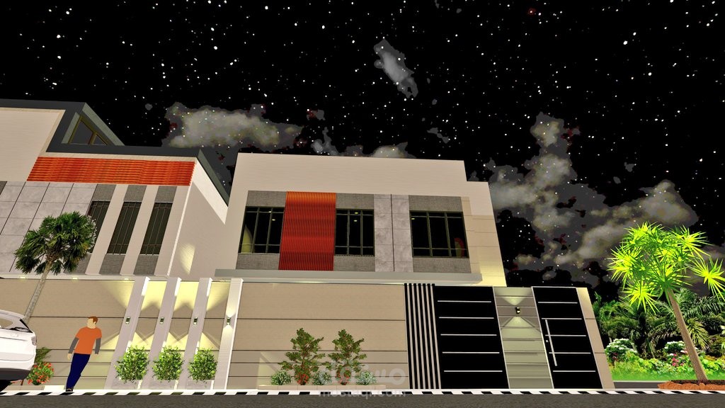 عمل واجهات ولاندسكيب  ثرى دى
