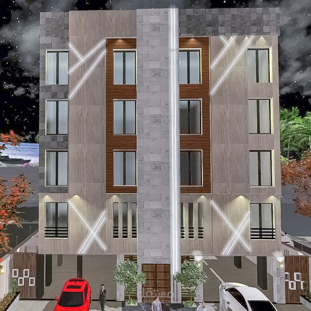 تصميم واجهه فى جدة مع عمل مخططات تنفيذية