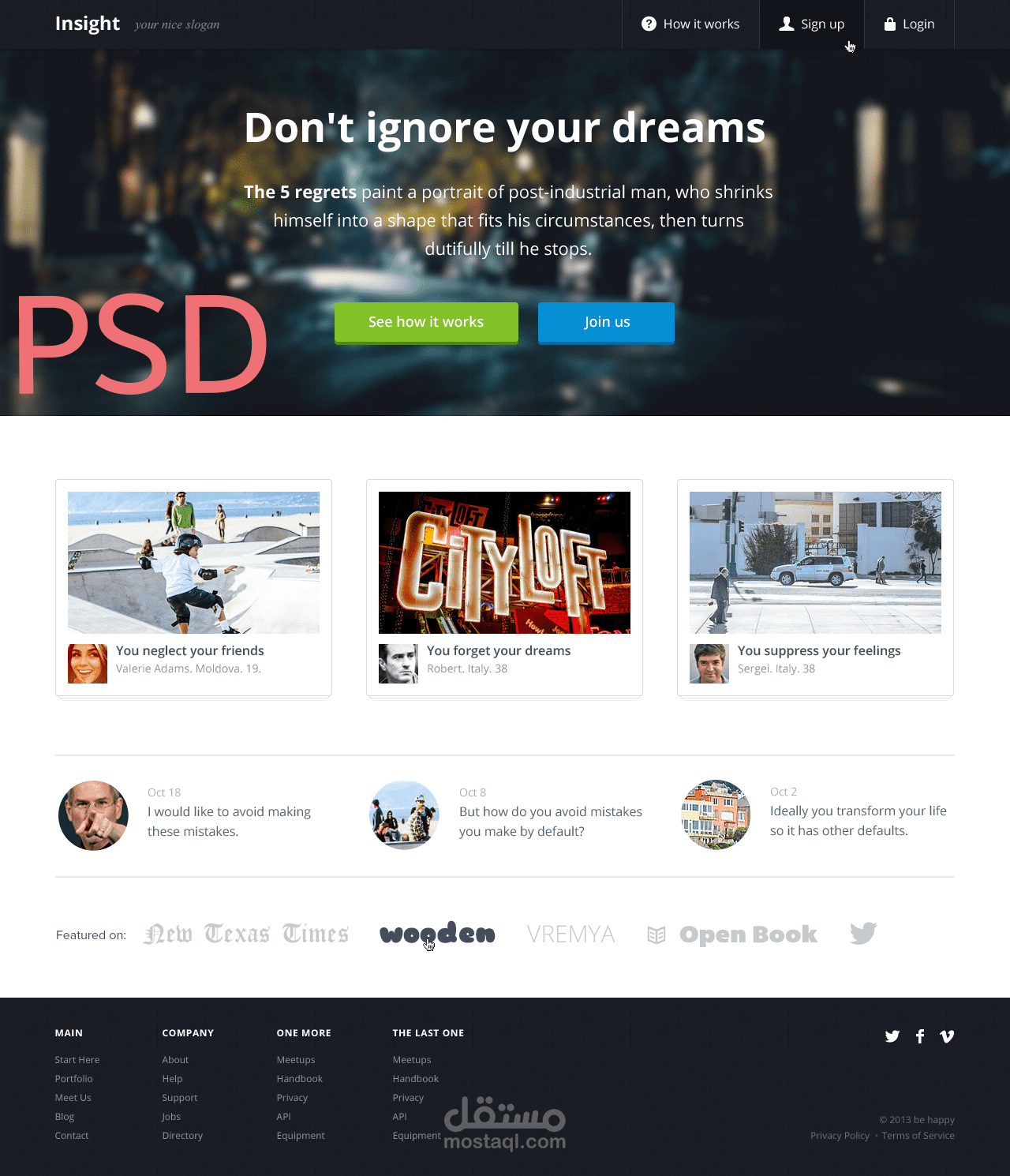 Metro Magazine theme PSD to HTML