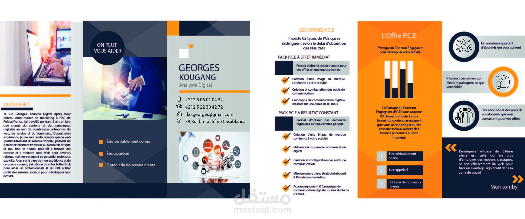 dépliant pour community manager