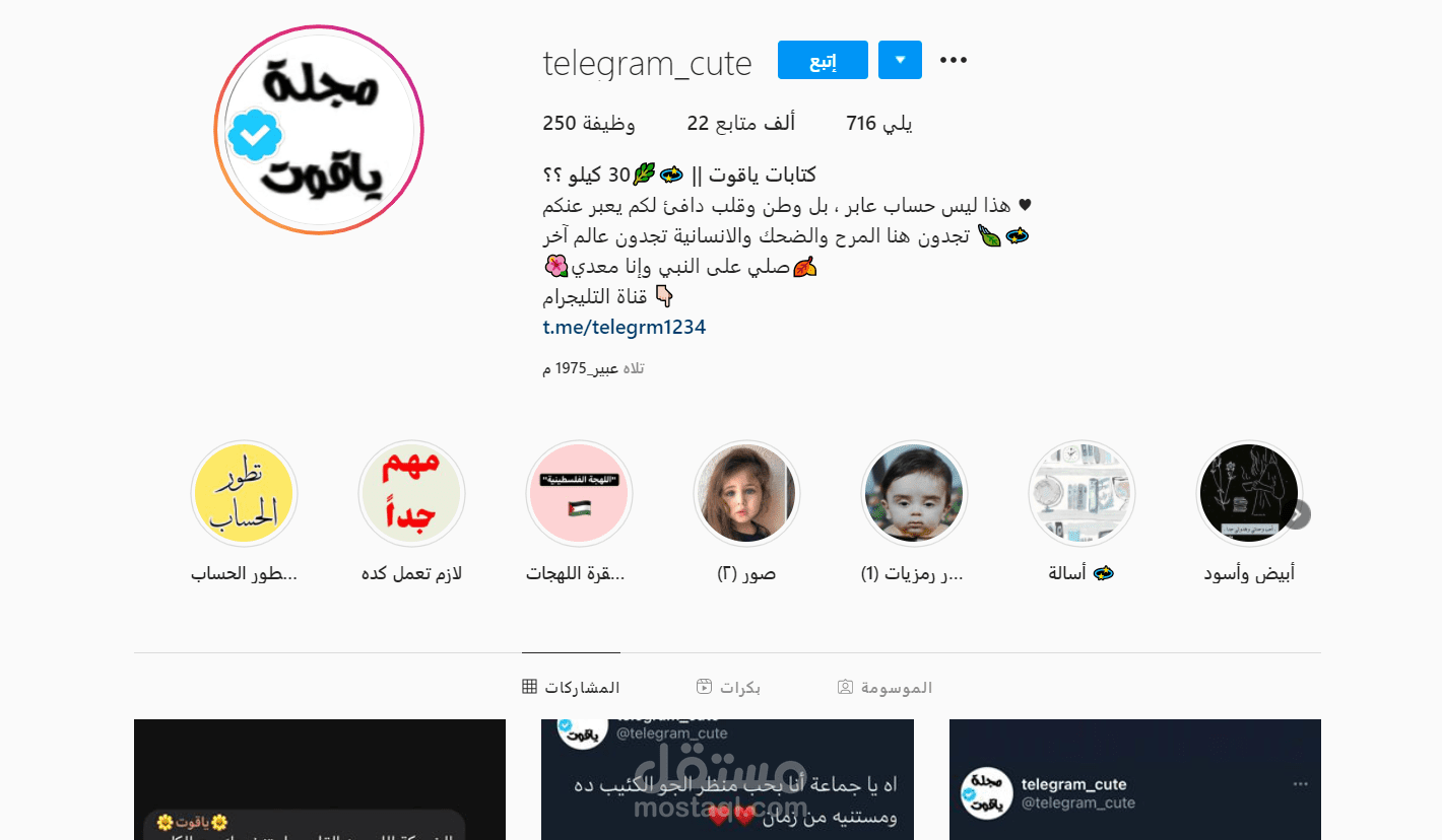 ادارة صفحة انستغرام